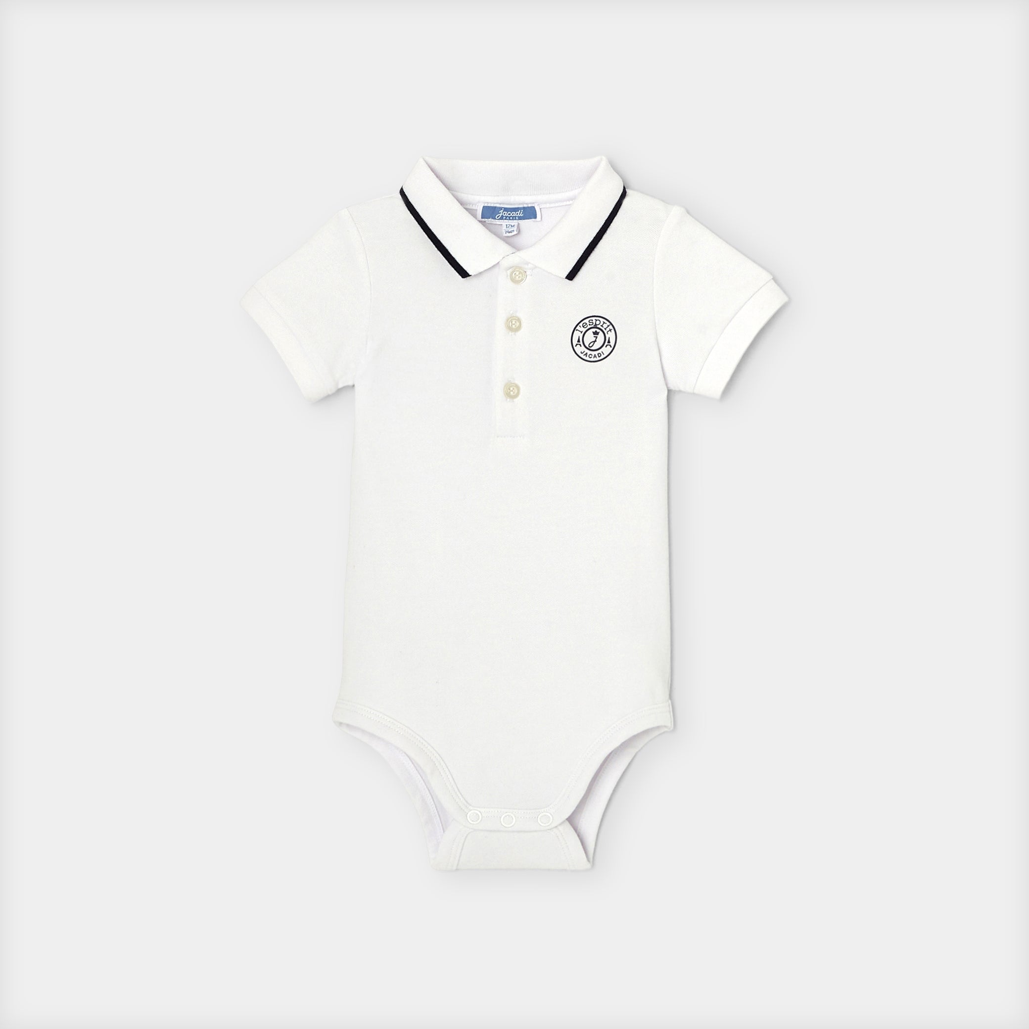 Baby boy polo bodysuit