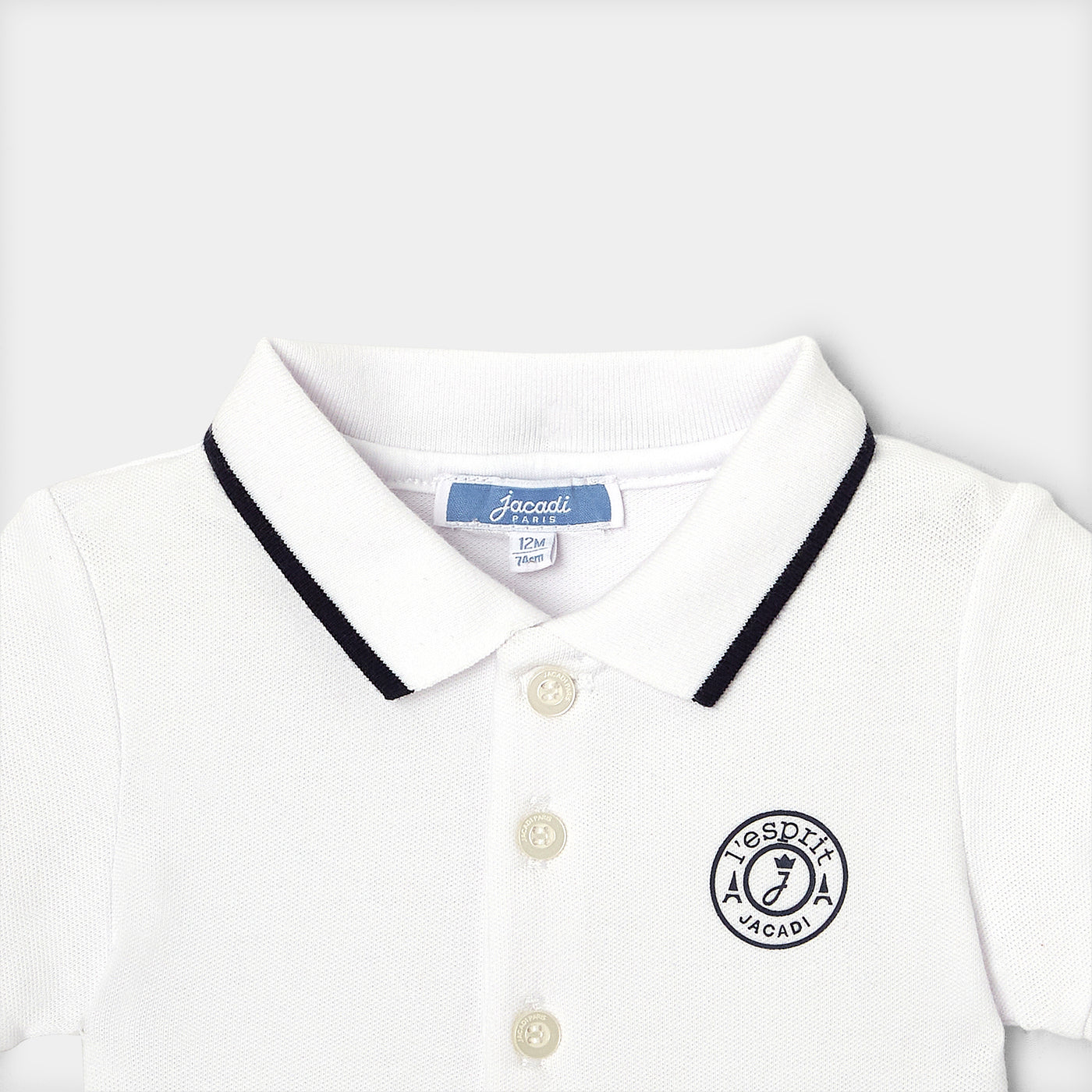 Baby boy polo bodysuit
