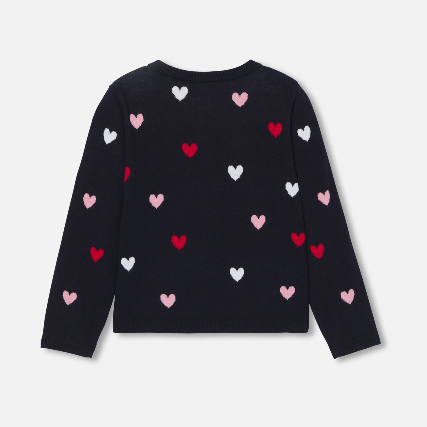 Girl heart jacquard cardigan