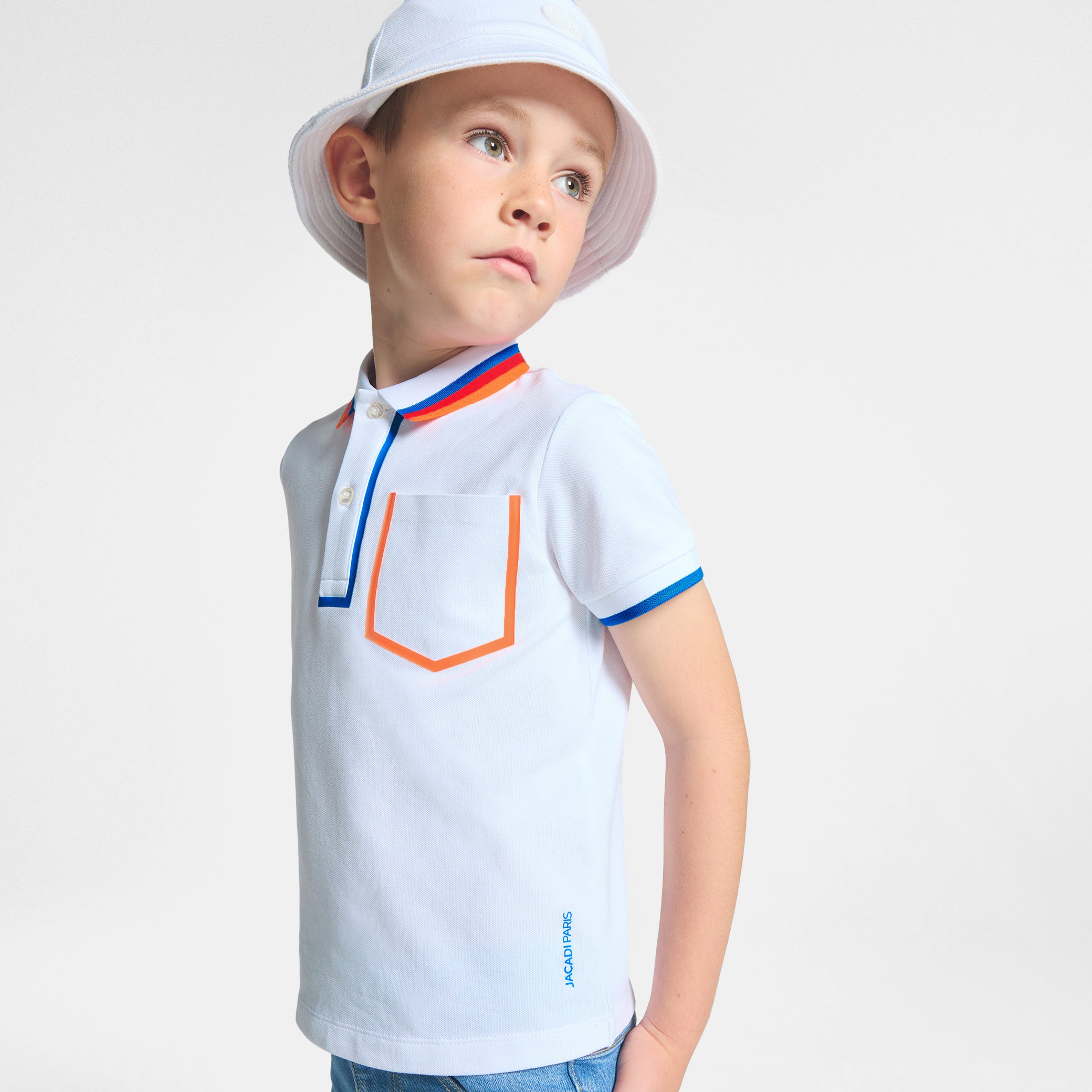 Boy polo shirt in cotton piqué