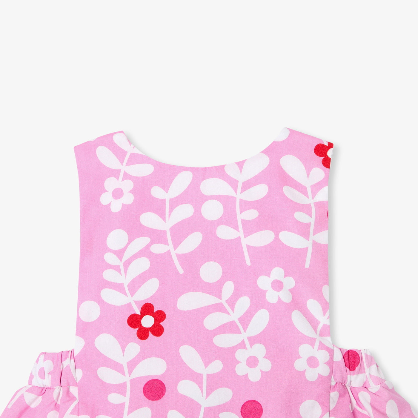 Baby girl romper in poplin
