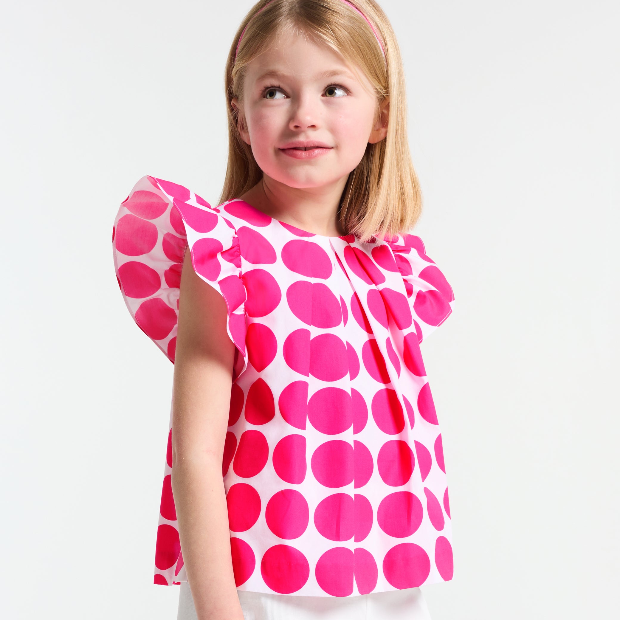 Girl blouse in poplin