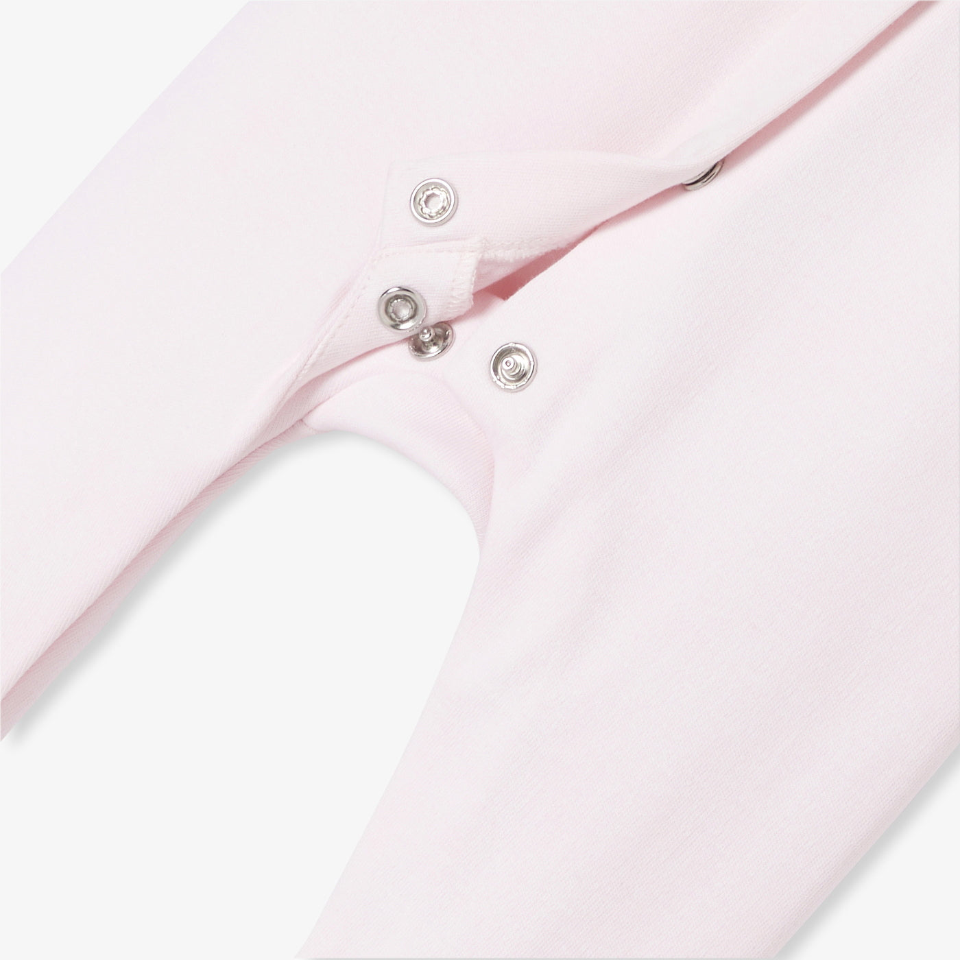 Baby girl sleepsuit in interlock