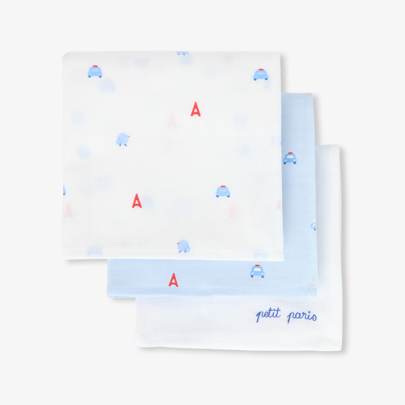 Set of 3 swaddling cloths