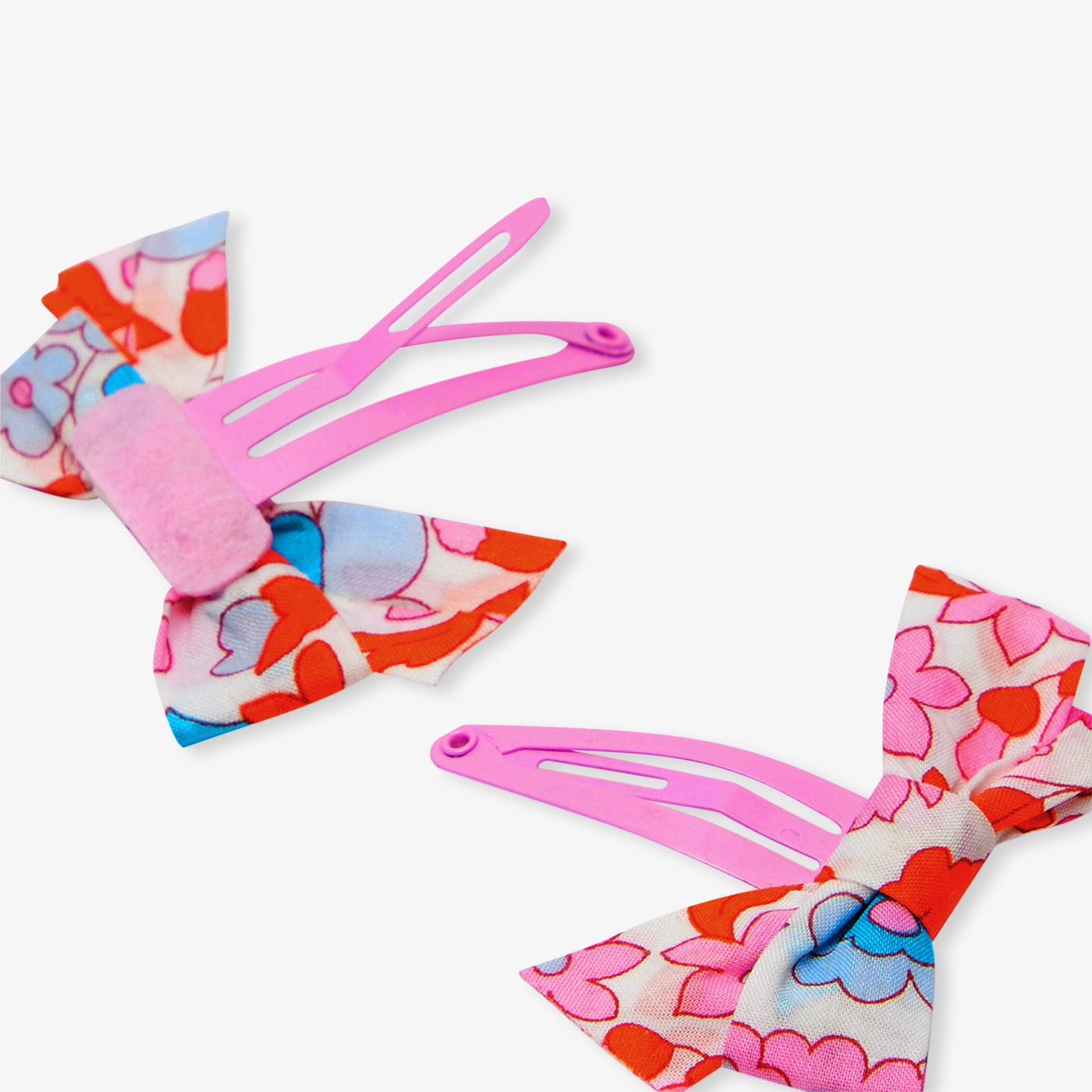 Baby girl duo of Liberty fabric bow barrettes