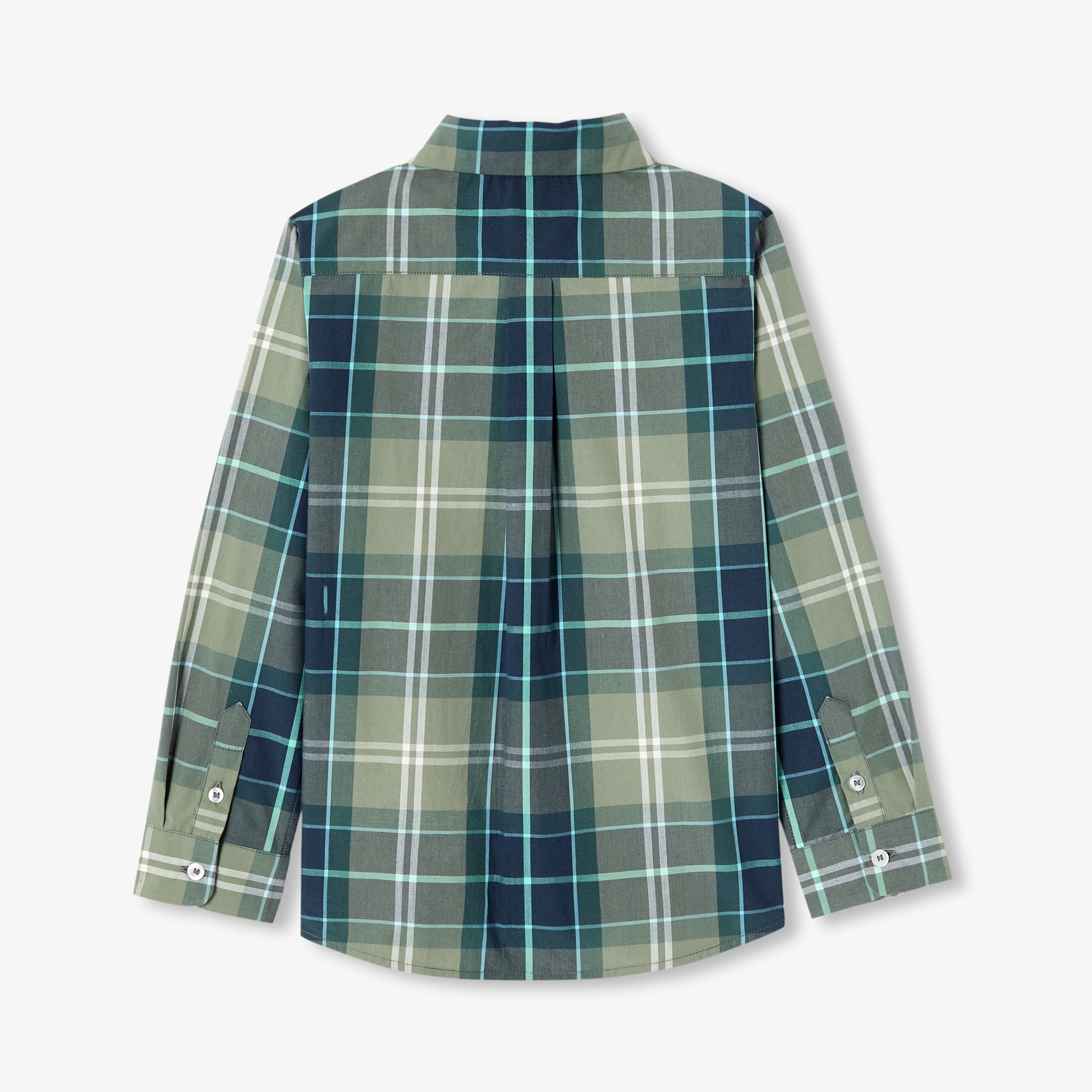 Boy tartan shirt - gris/multico