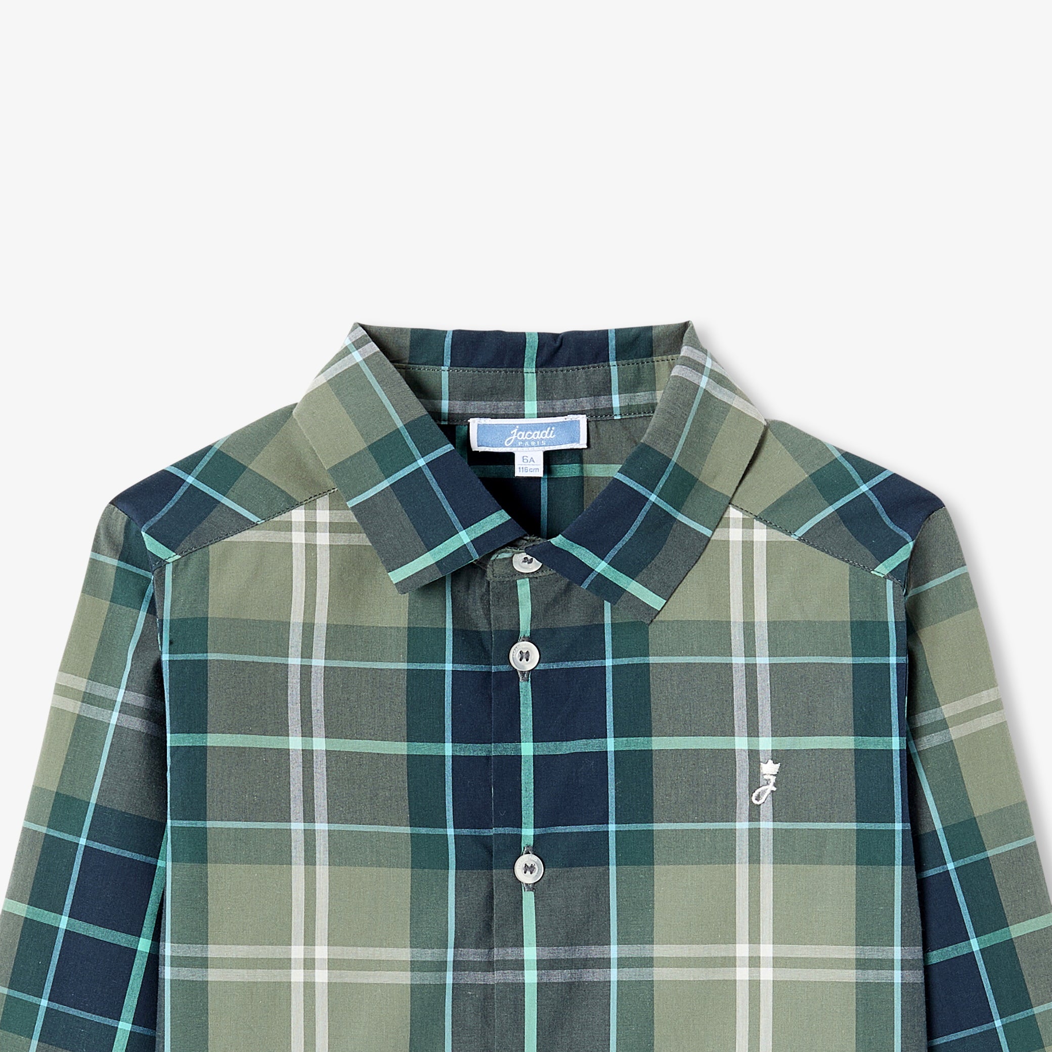 Boy tartan shirt - gris/multico
