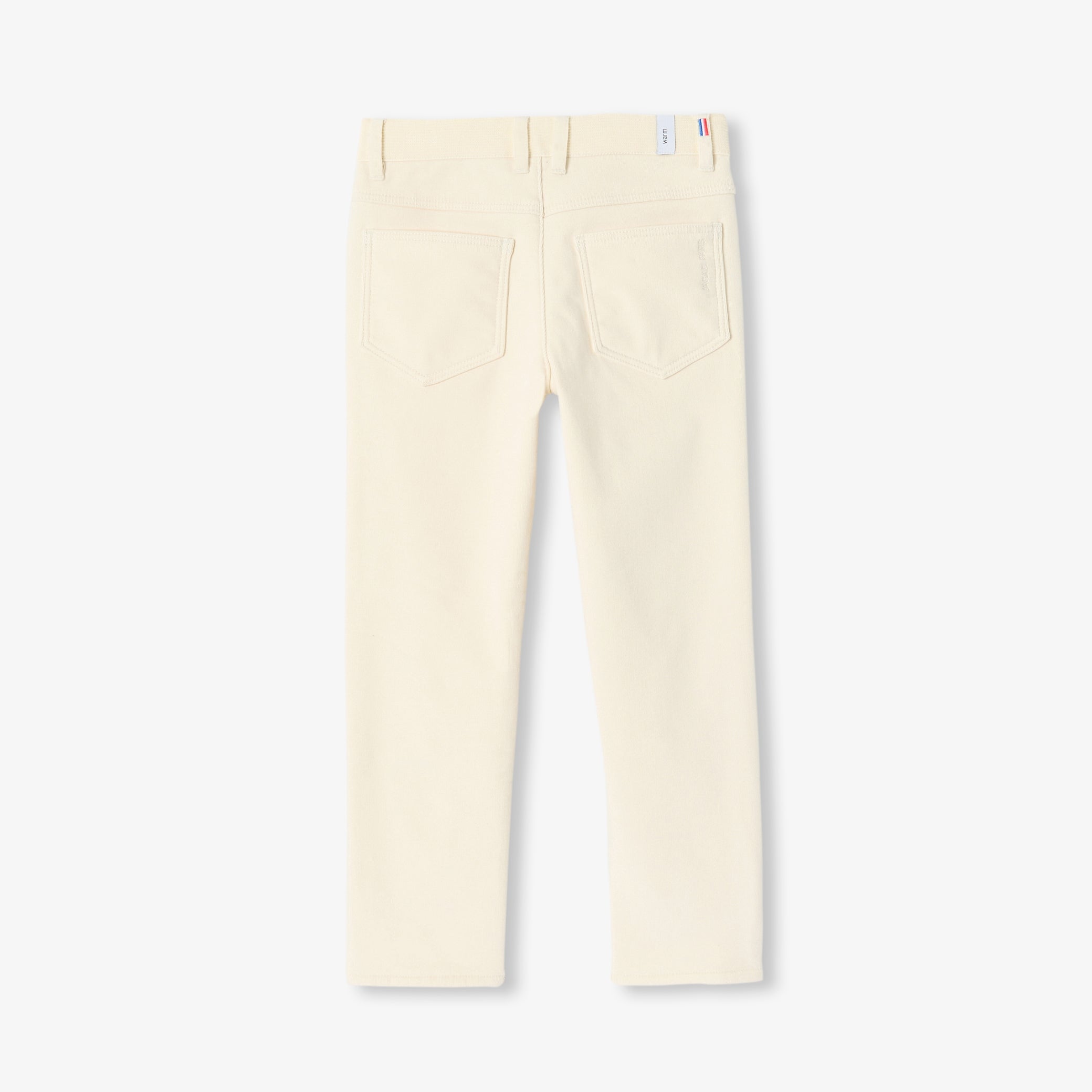 Boy velvet pants with lining - beige