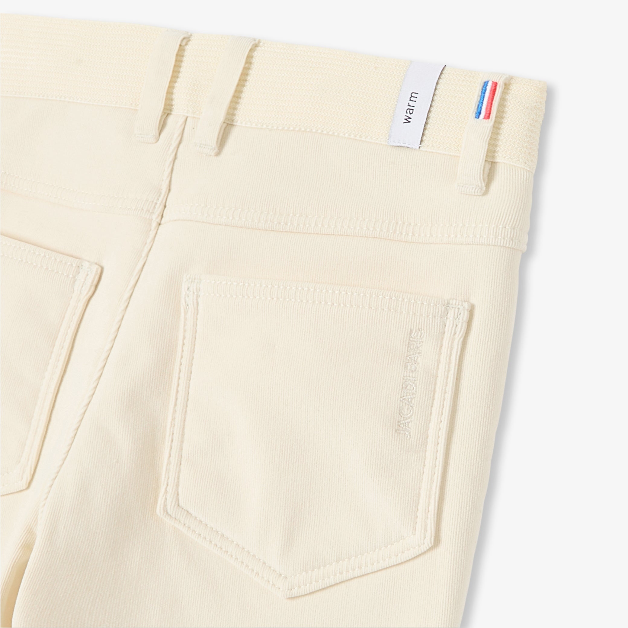 Boy velvet pants with lining - beige