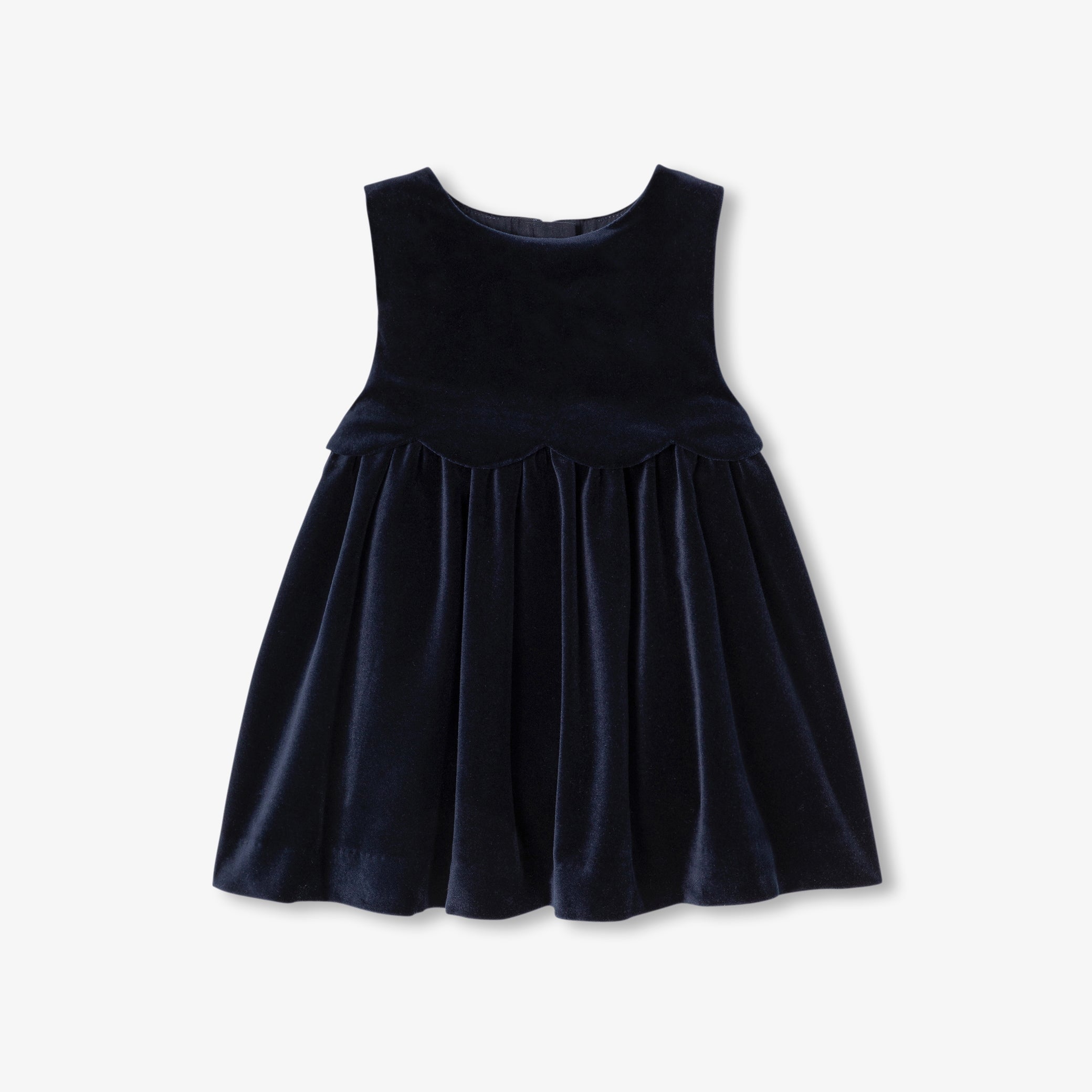 Baby girl velvet Christmas dress - marine jacadi