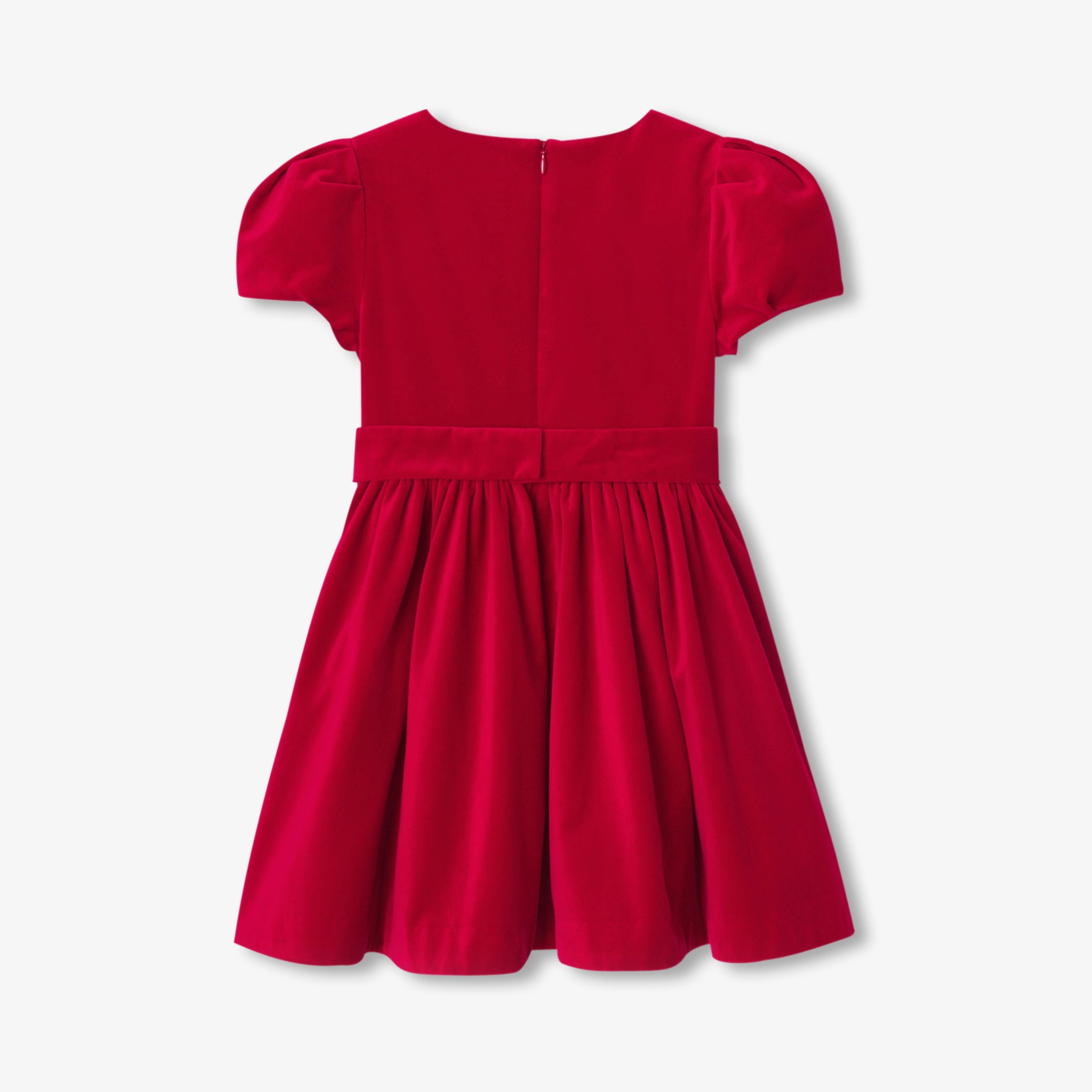 Girl velvet dress - rouge jacadi