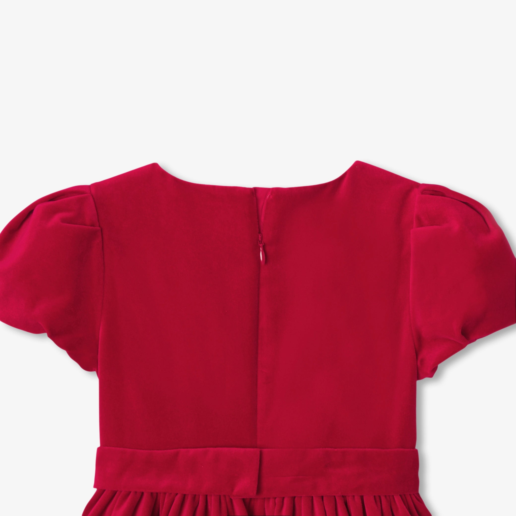 Girl velvet dress - rouge jacadi