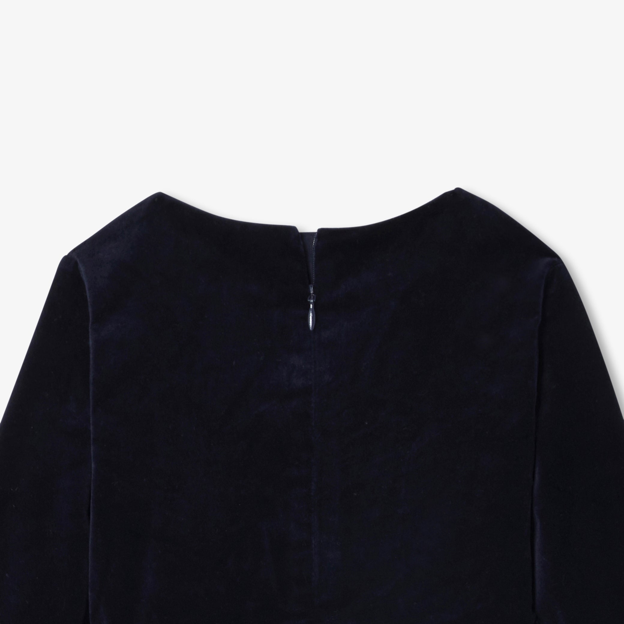 Girl bi-material dress - marine jacadi