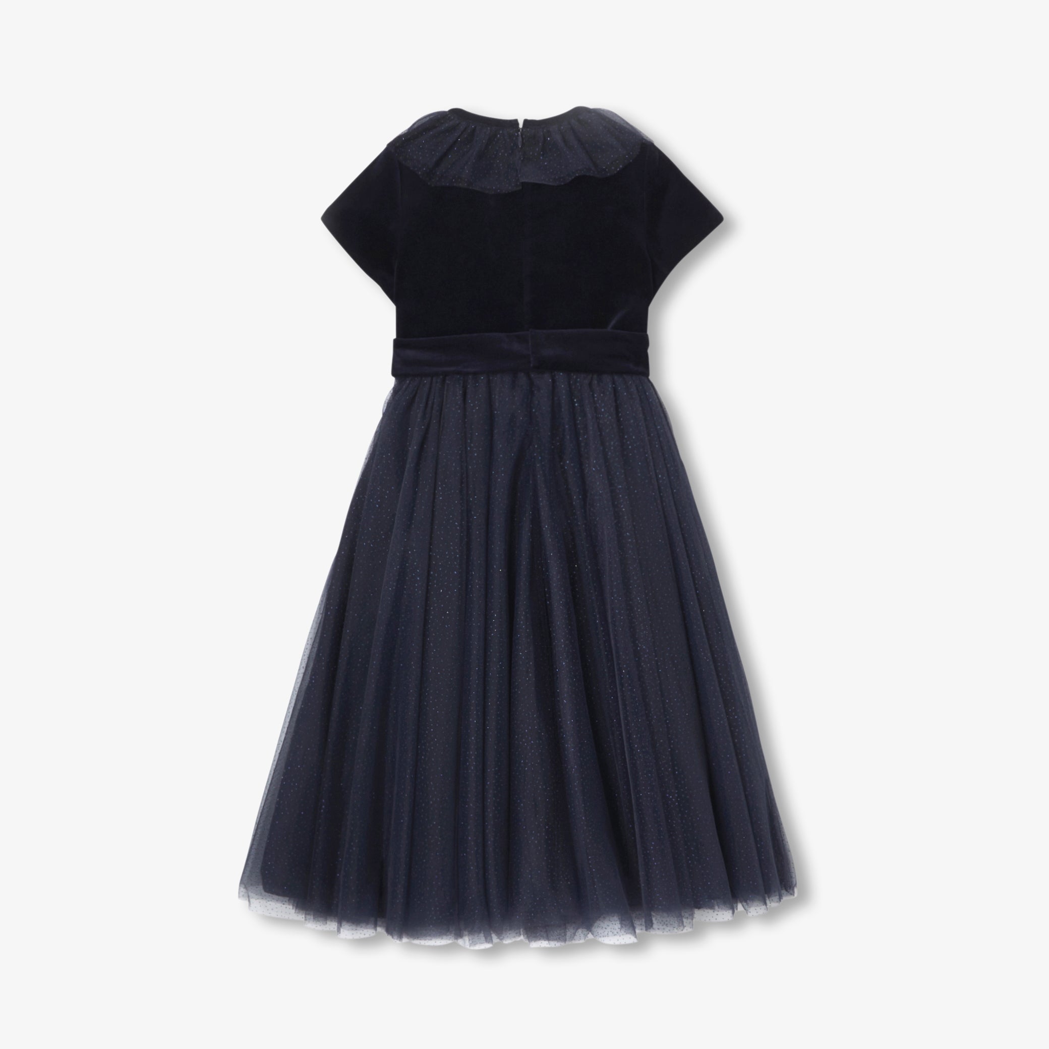Girl holiday long dress - marine jacadi