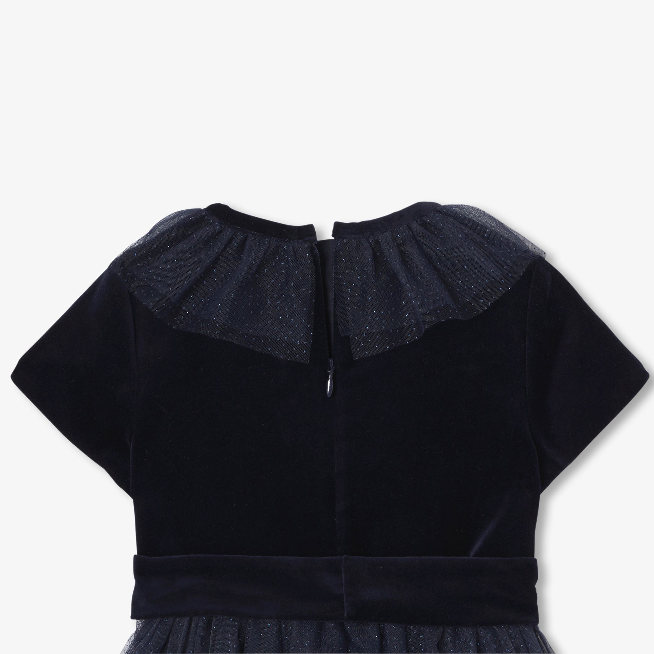 Girl holiday long dress - marine jacadi