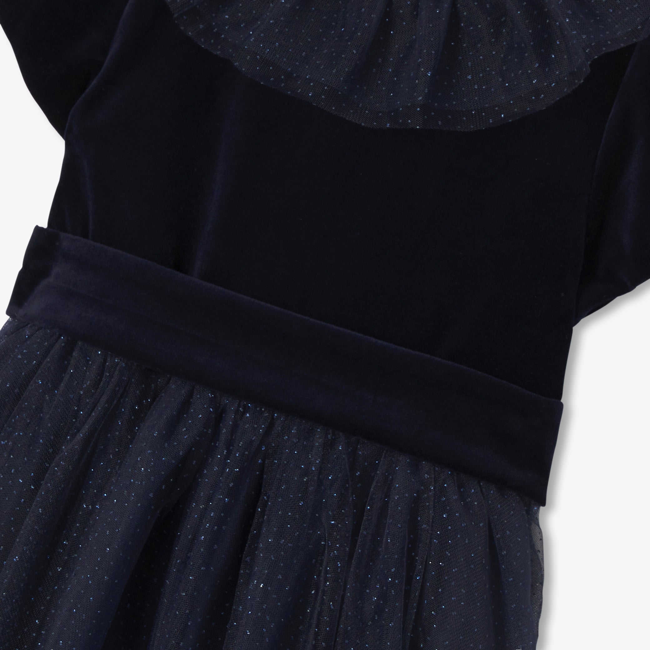 Girl holiday long dress - marine jacadi