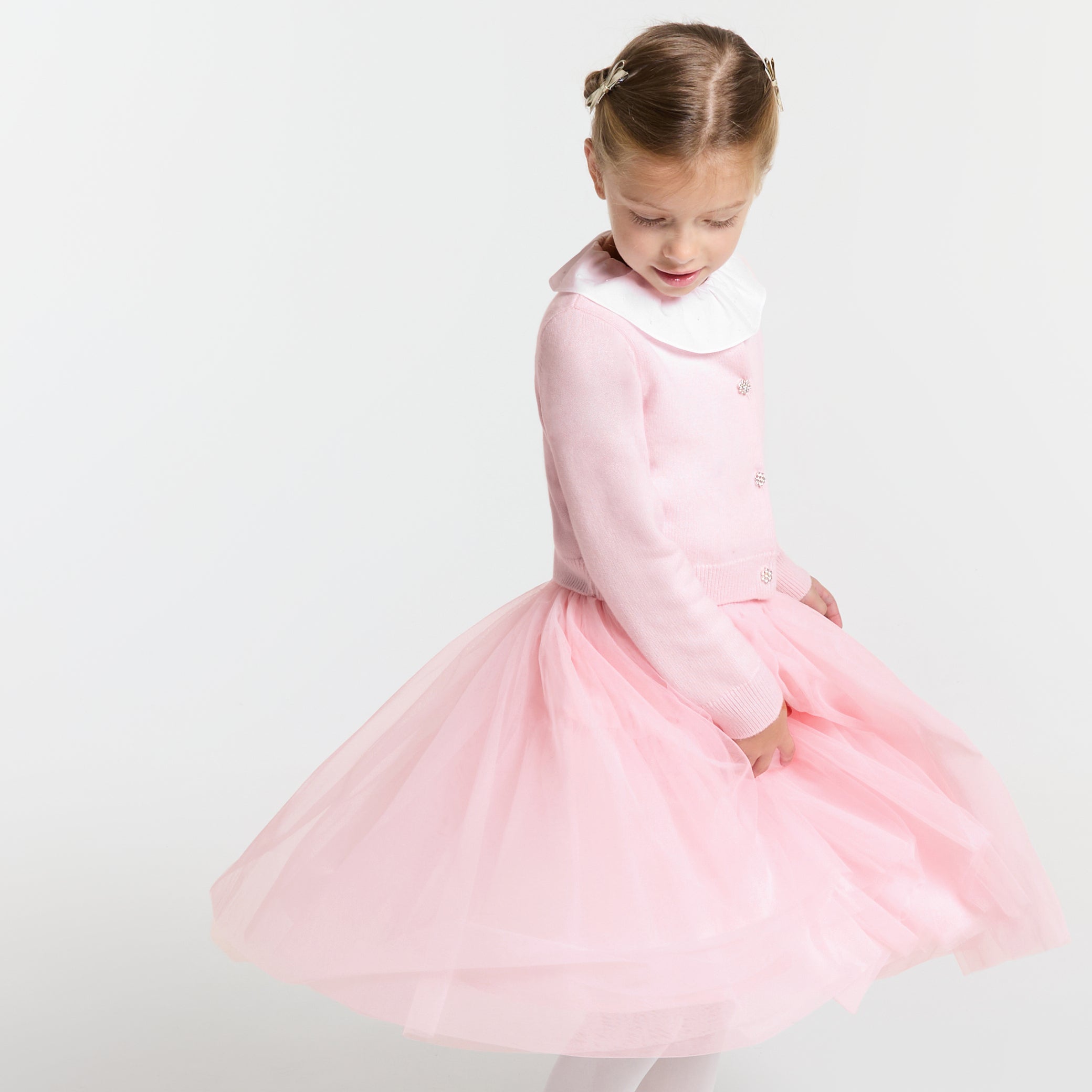 Girl tulle skirt - rose clair