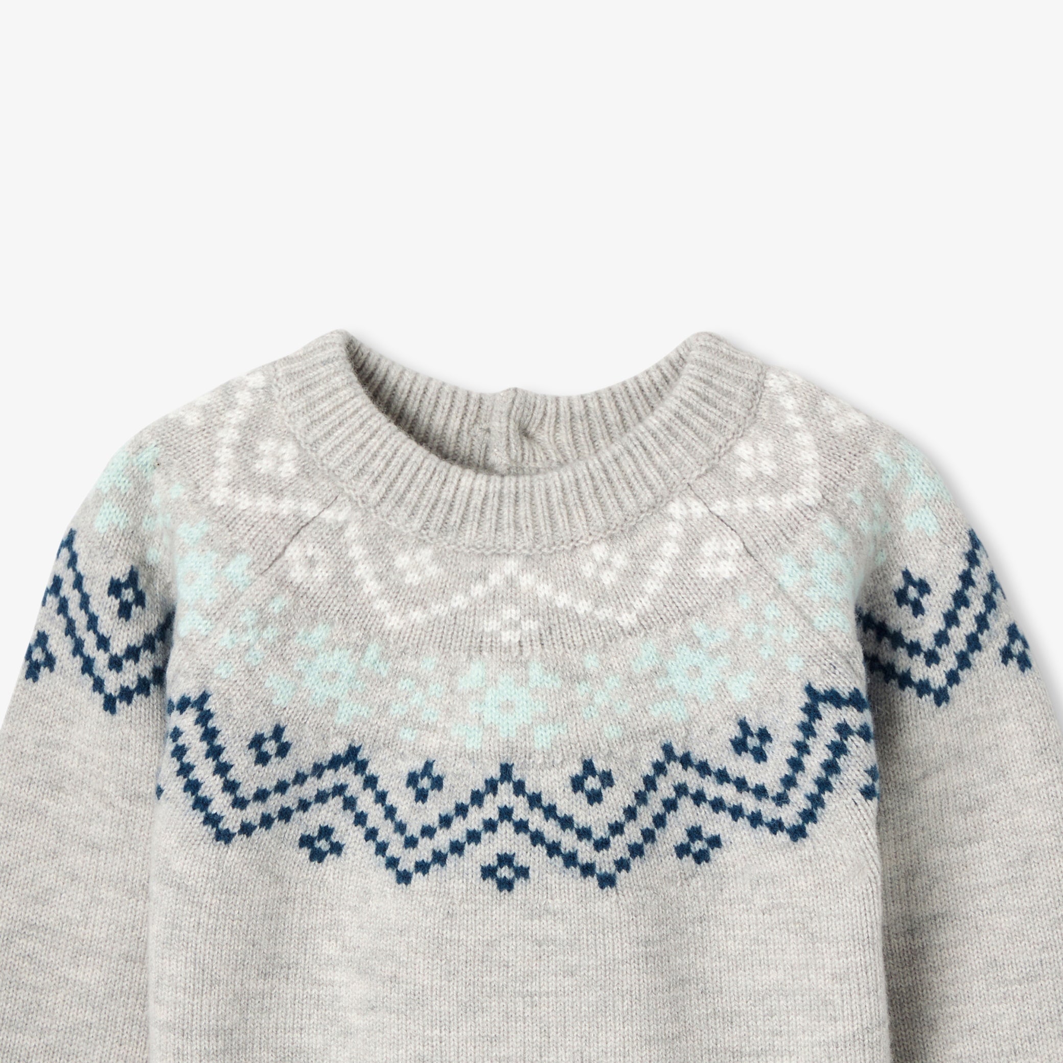 Baby boy wool jumper - gris clair
