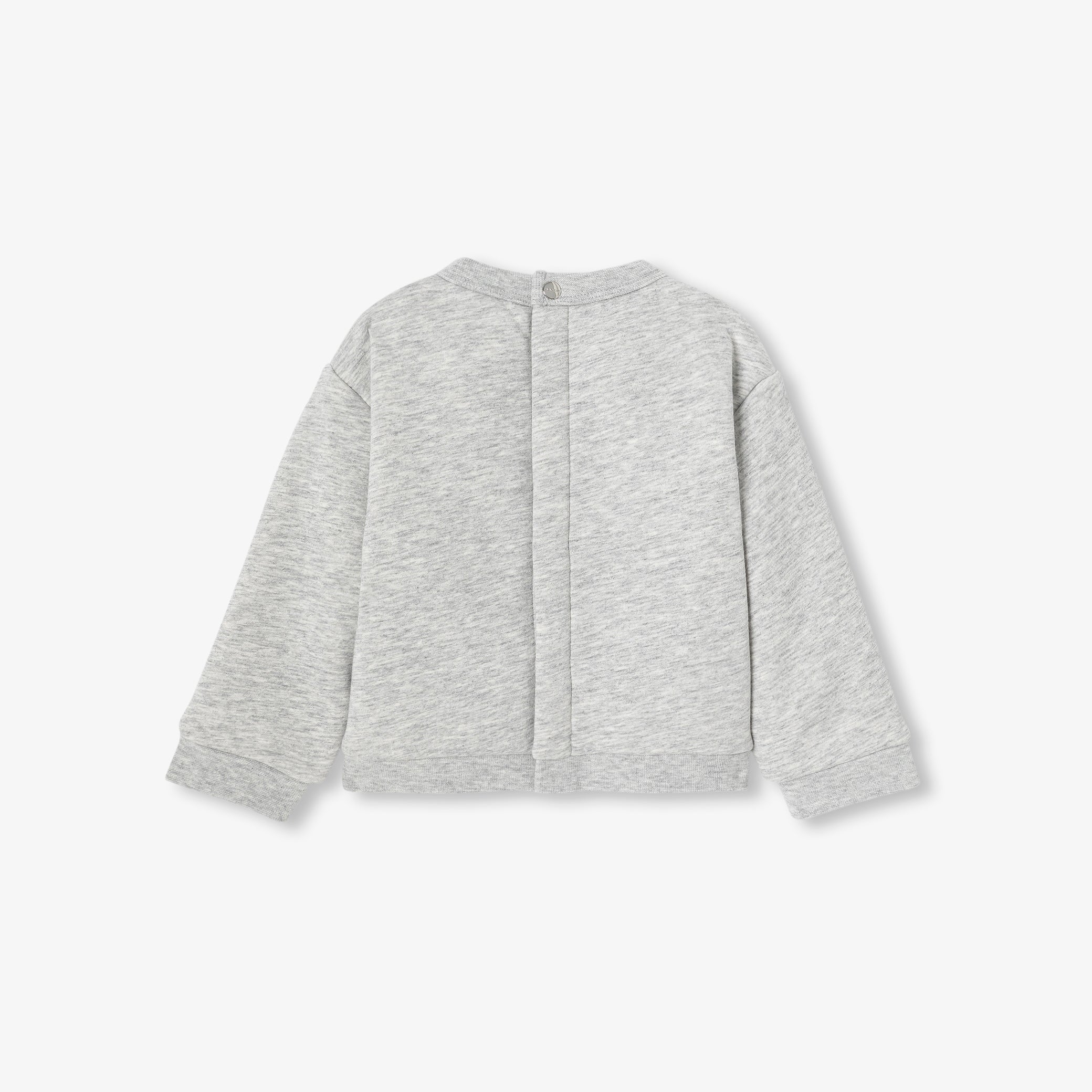 Baby boy lined fleece sweatshirt - gris clair
