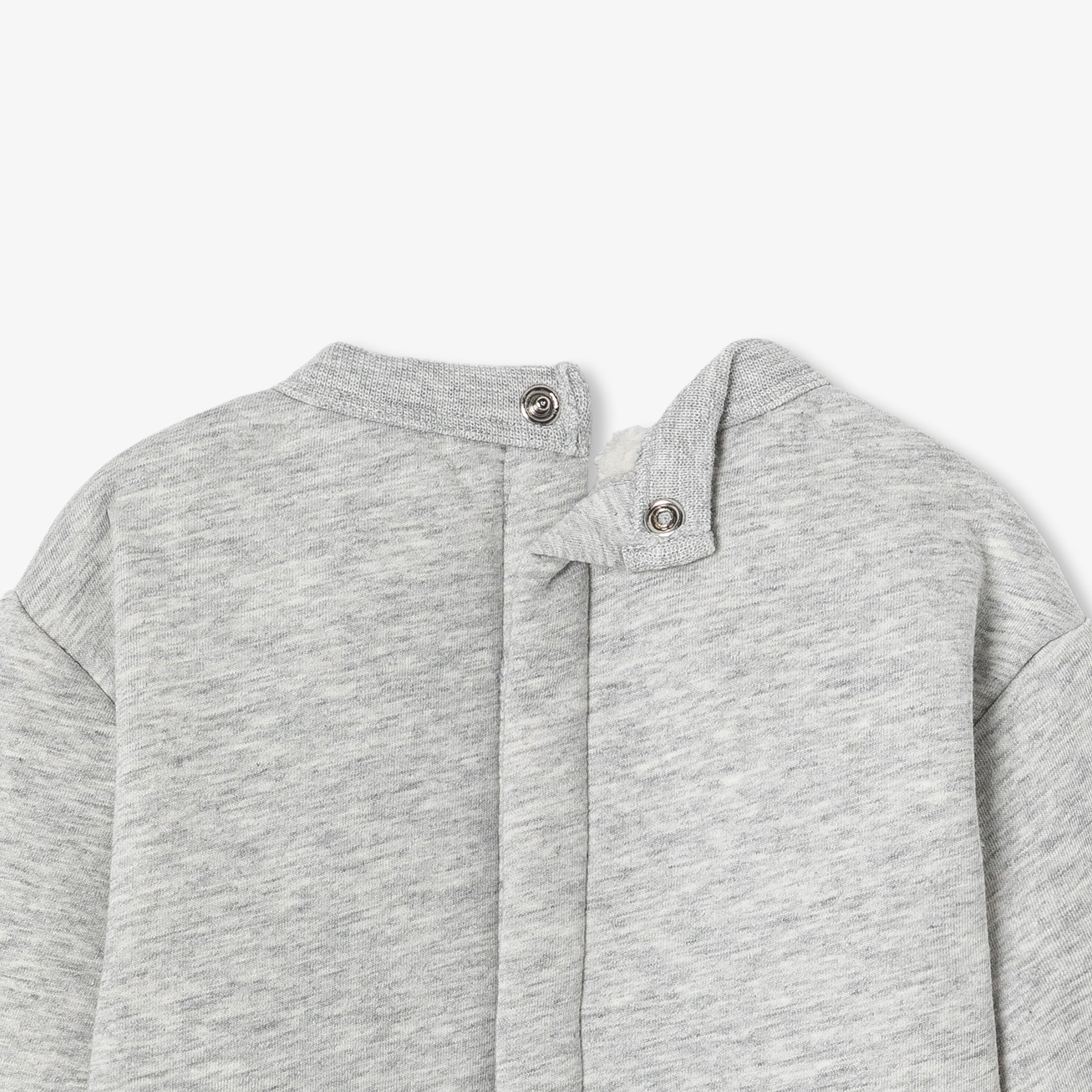 Baby boy lined fleece sweatshirt - gris clair