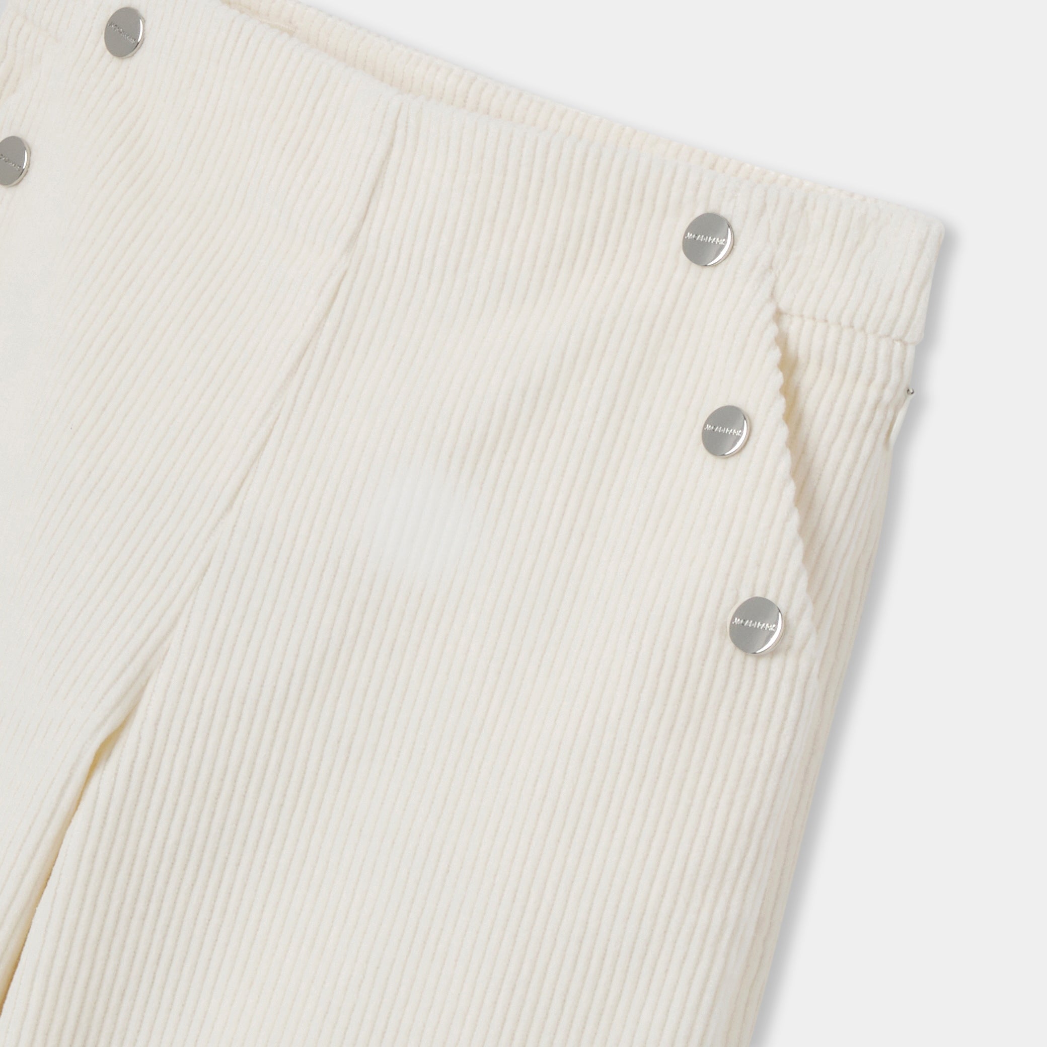 Girl velvet wide-leg trousers - blanc doux jacadi