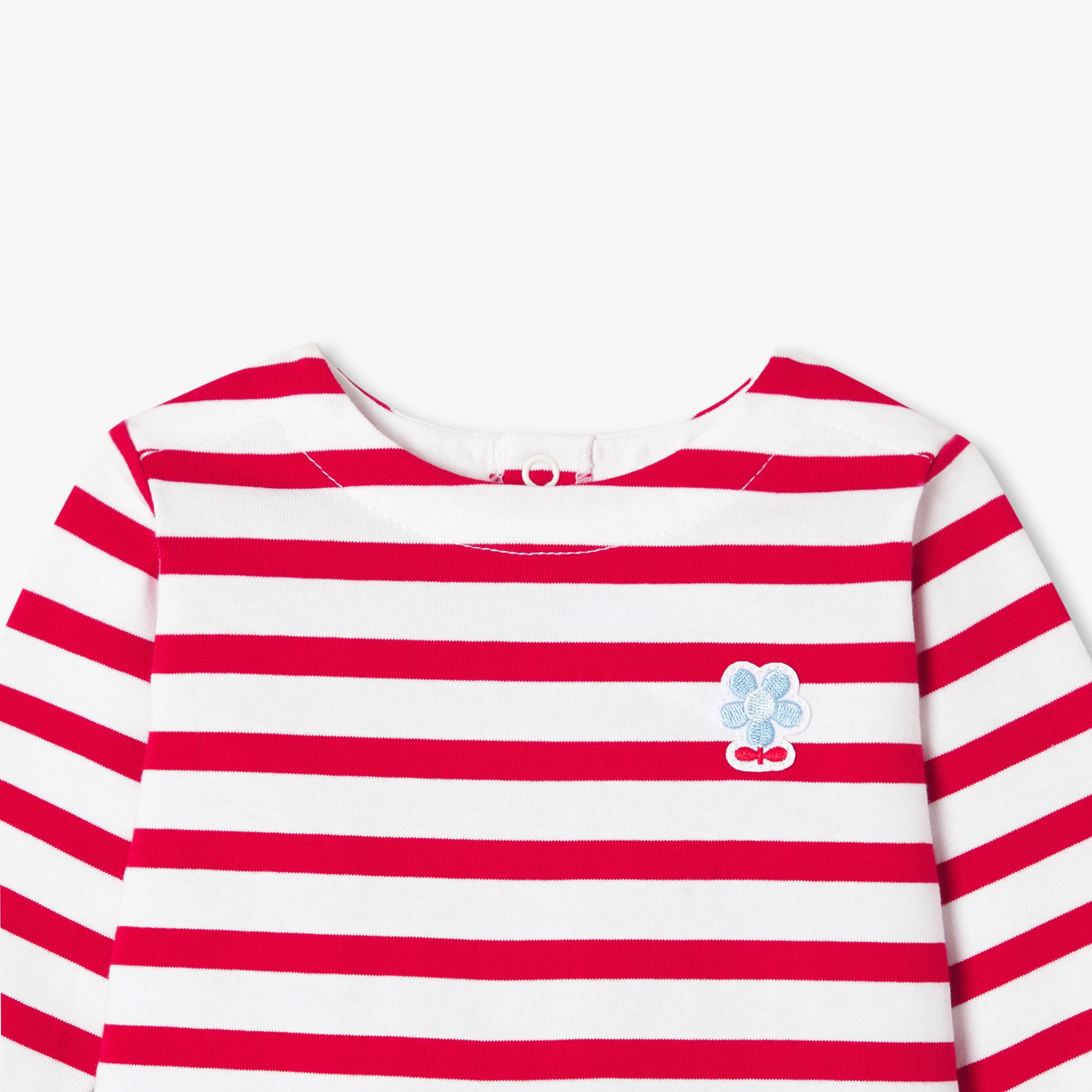 Baby girl cotton set - blanc/multico