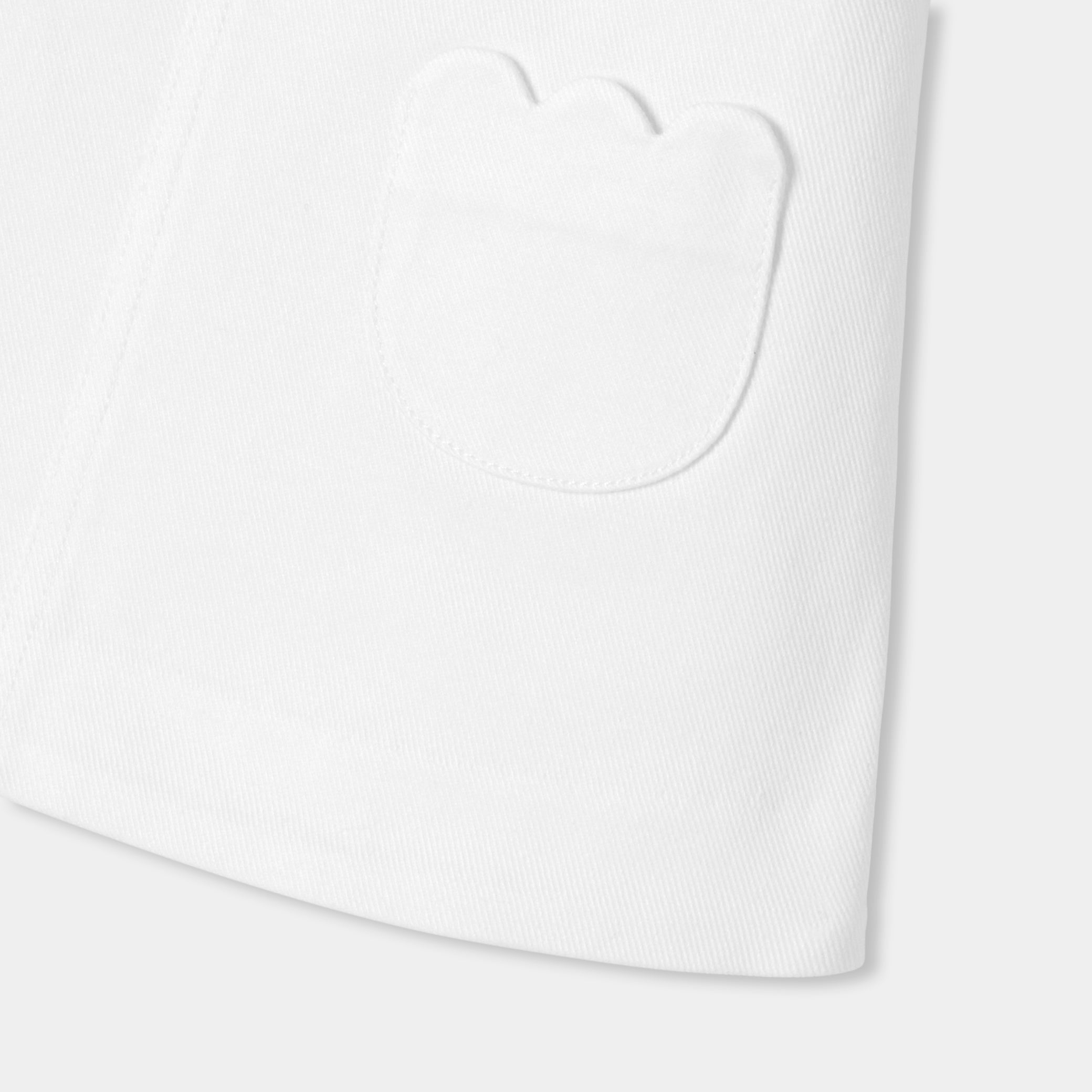 Baby girl twill pinafore dress - blanc jacadi