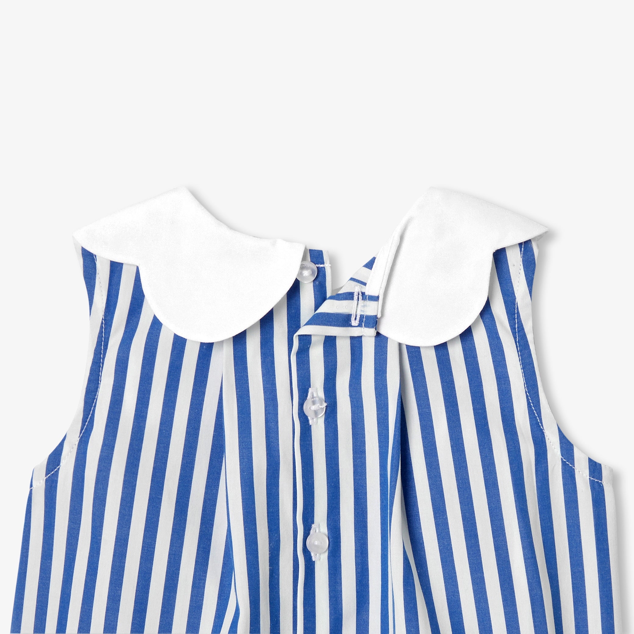 Baby girl sleeveless blouse - blanc/bleu