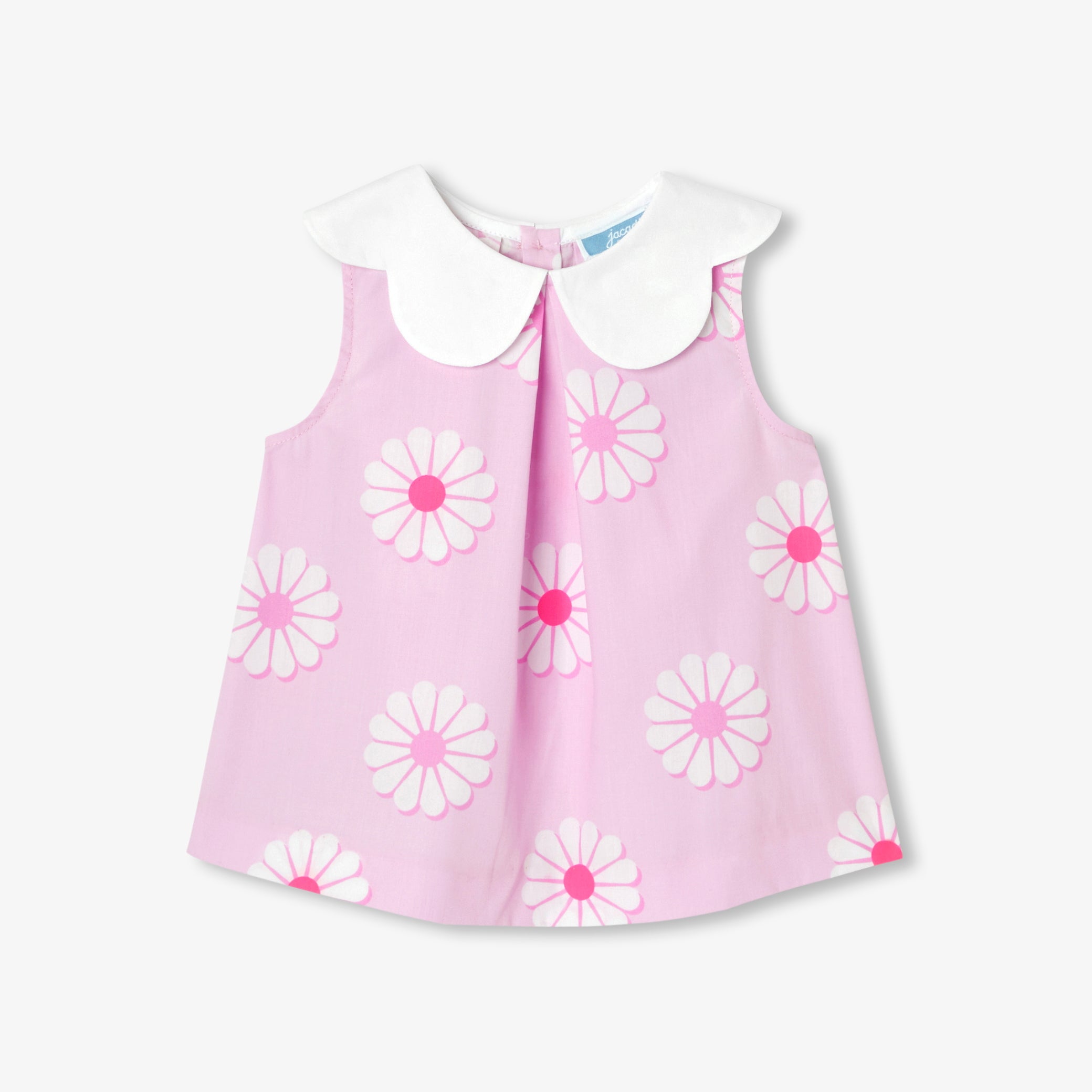 Baby girl sleeveless blouse - rose/multico