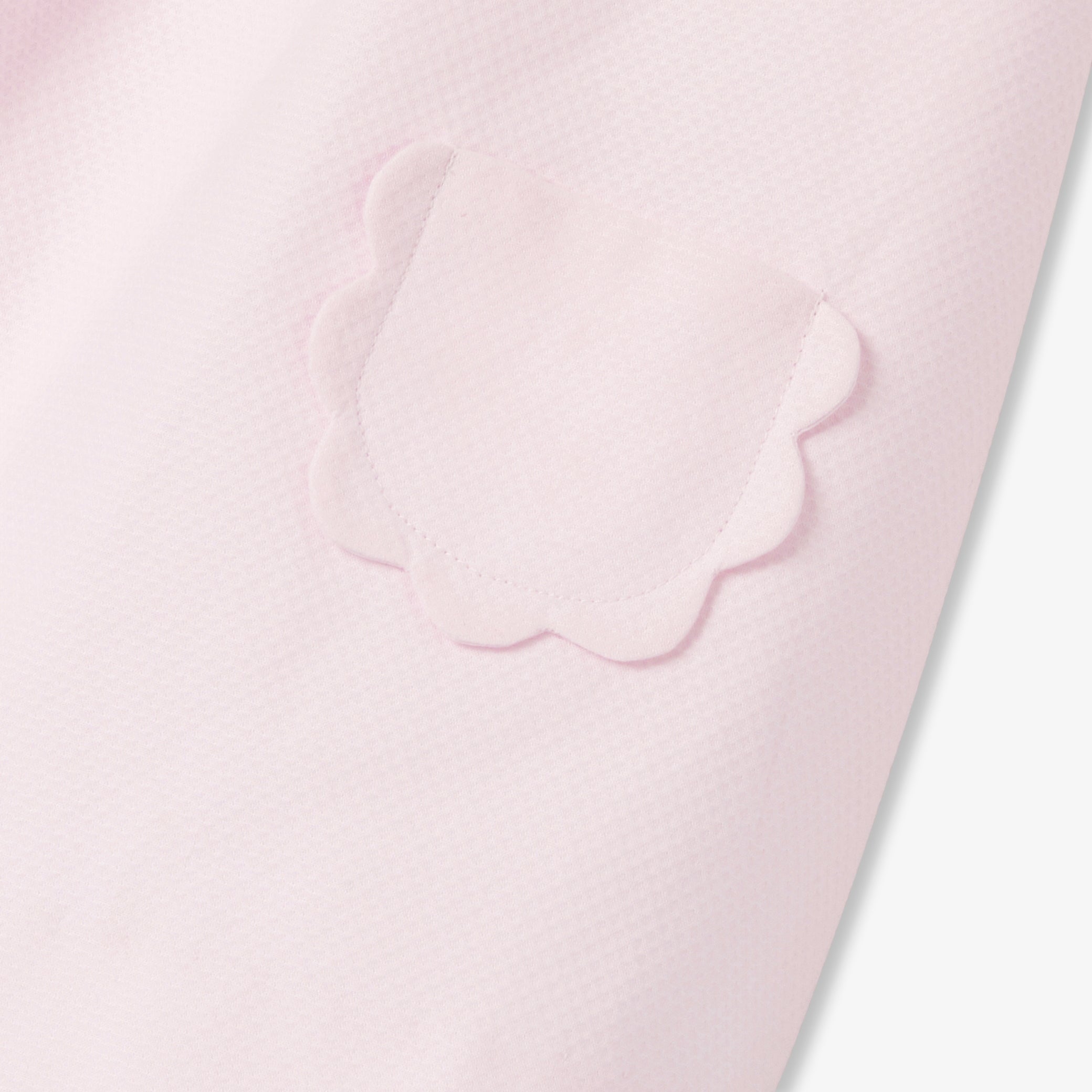 Baby girl A-line ceremony dress - rose poudre jacadi