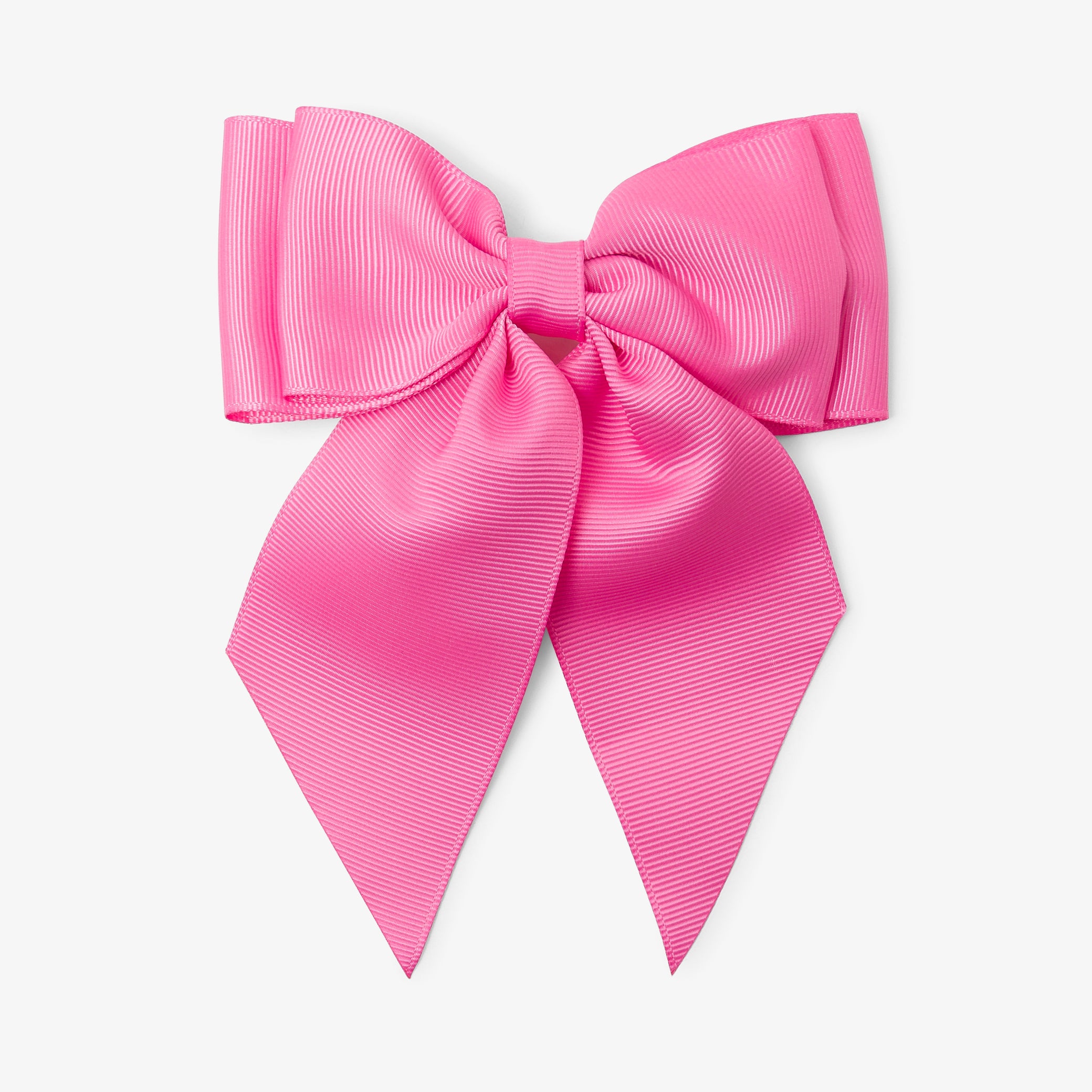 Girl large bow hair clip - fuschia clair