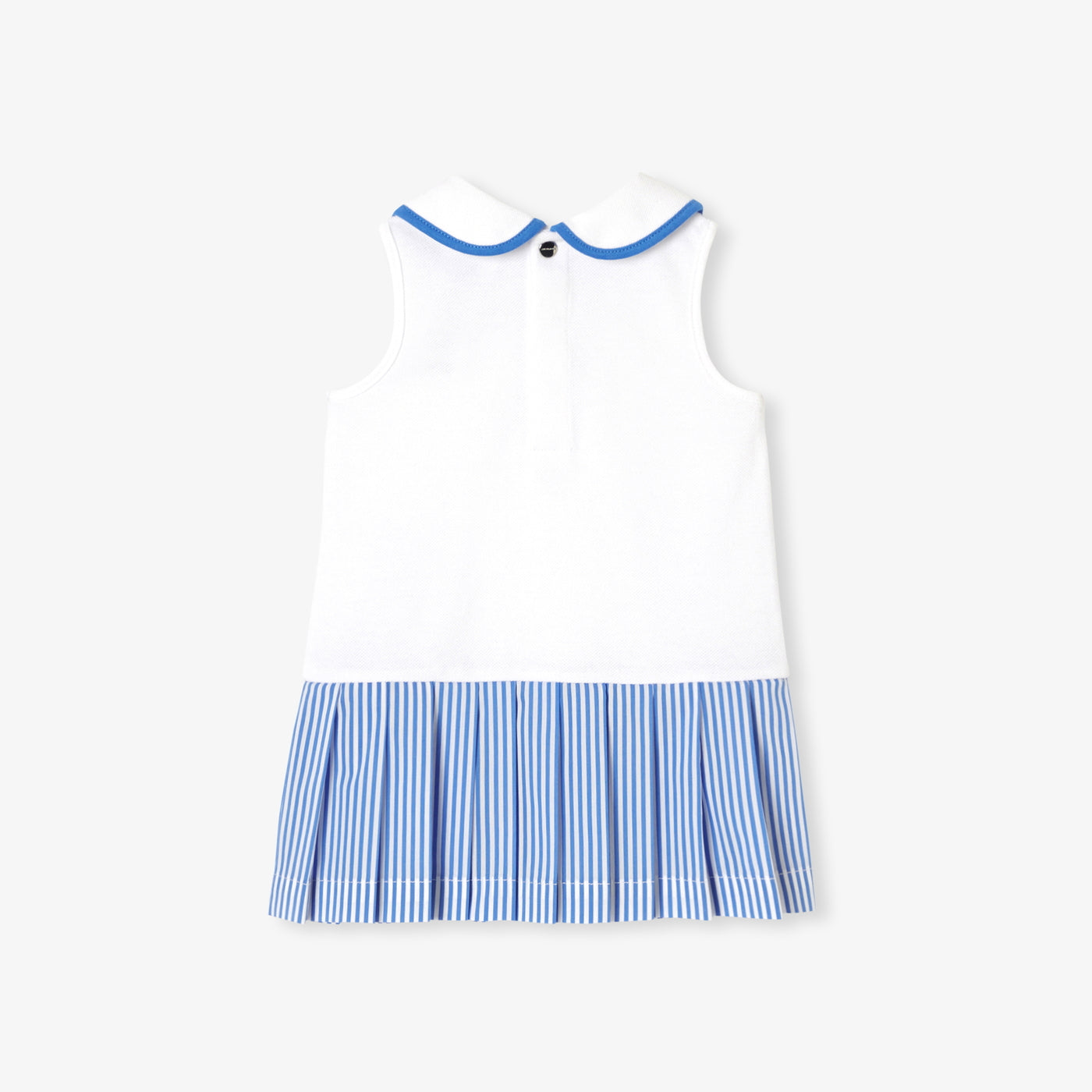 Baby girl dress in cotton piqué back