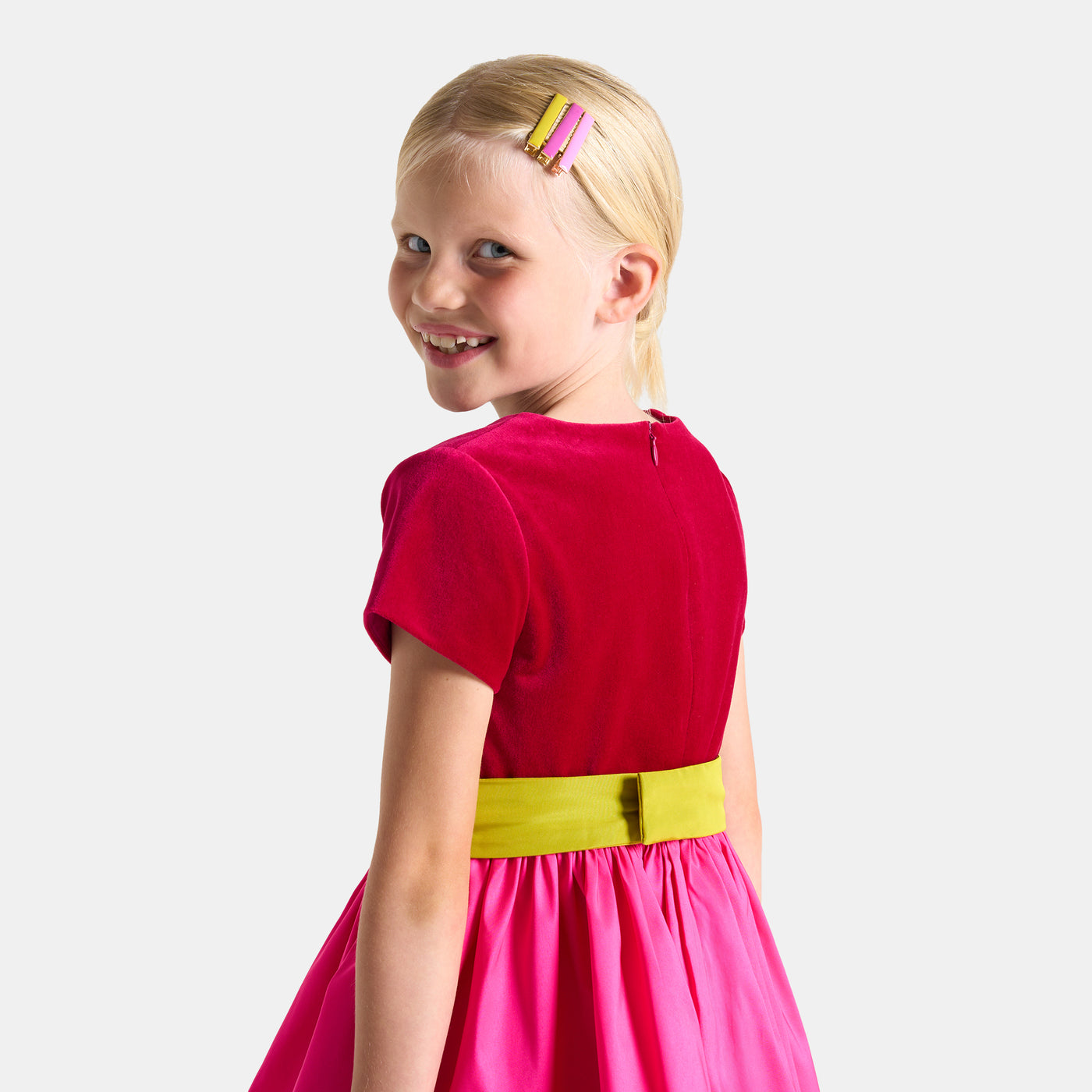 Girl colour block dress