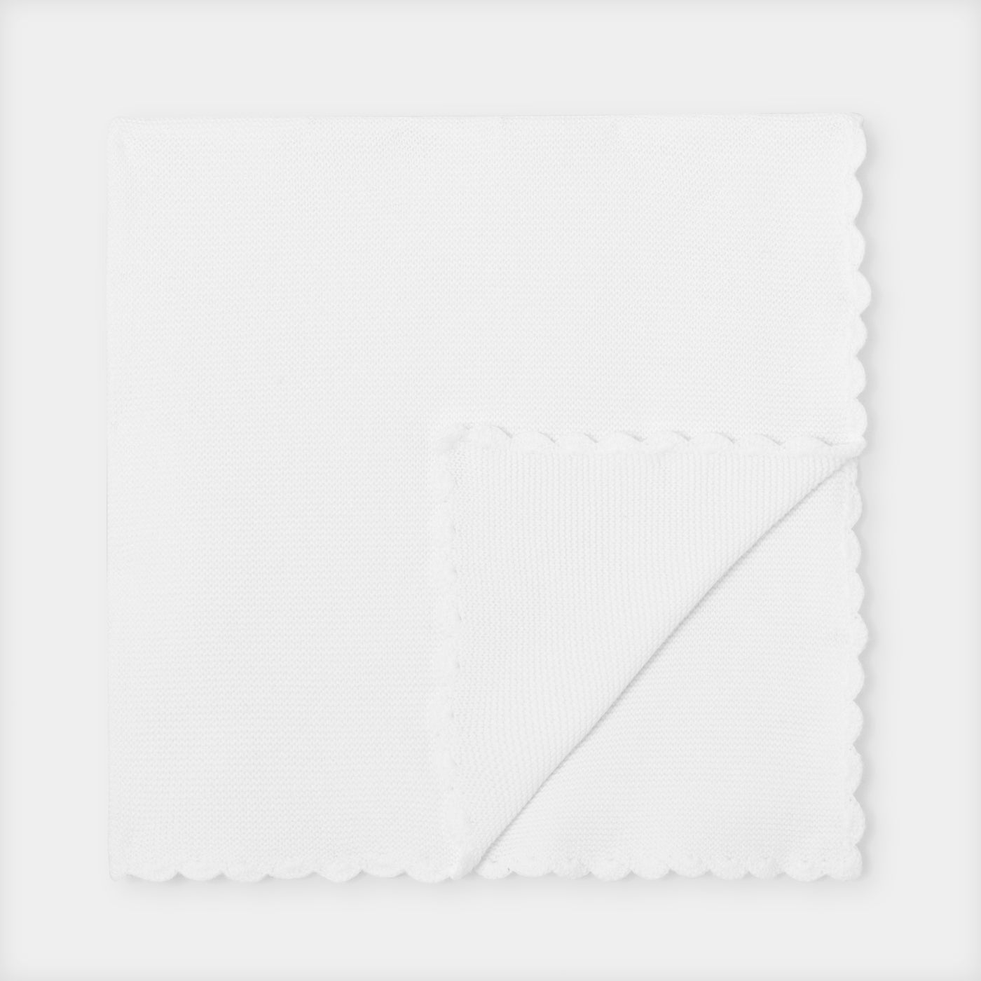 Scalloped blanket - blanc jacadi