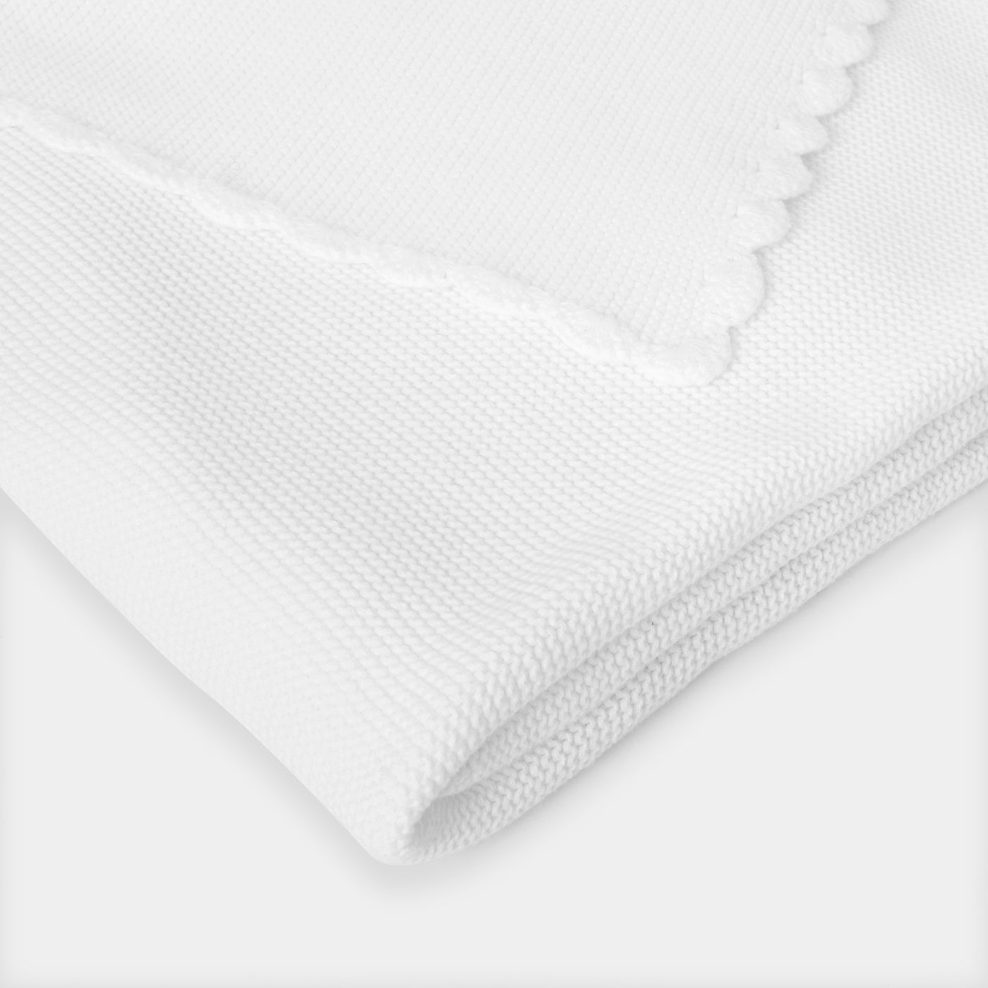 Scalloped blanket - blanc jacadi