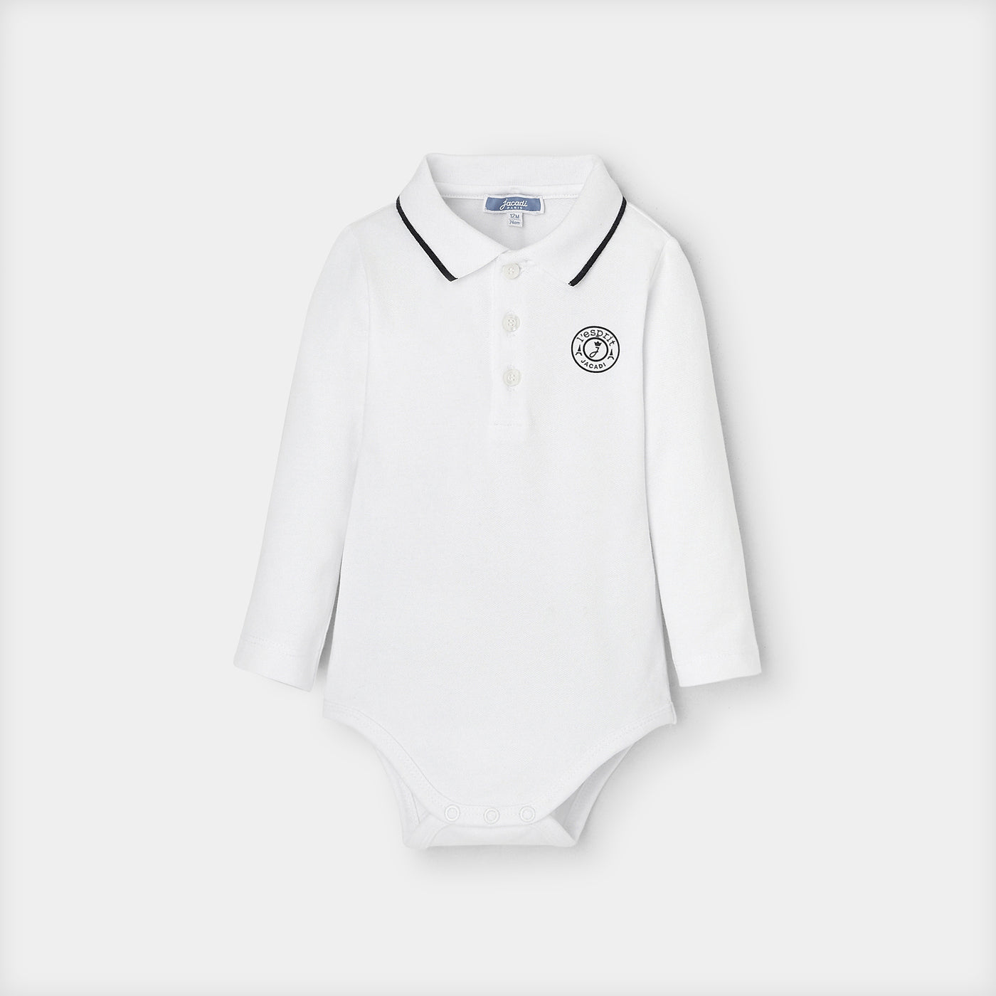 Baby boy polo bodysuit - blanc jacadi