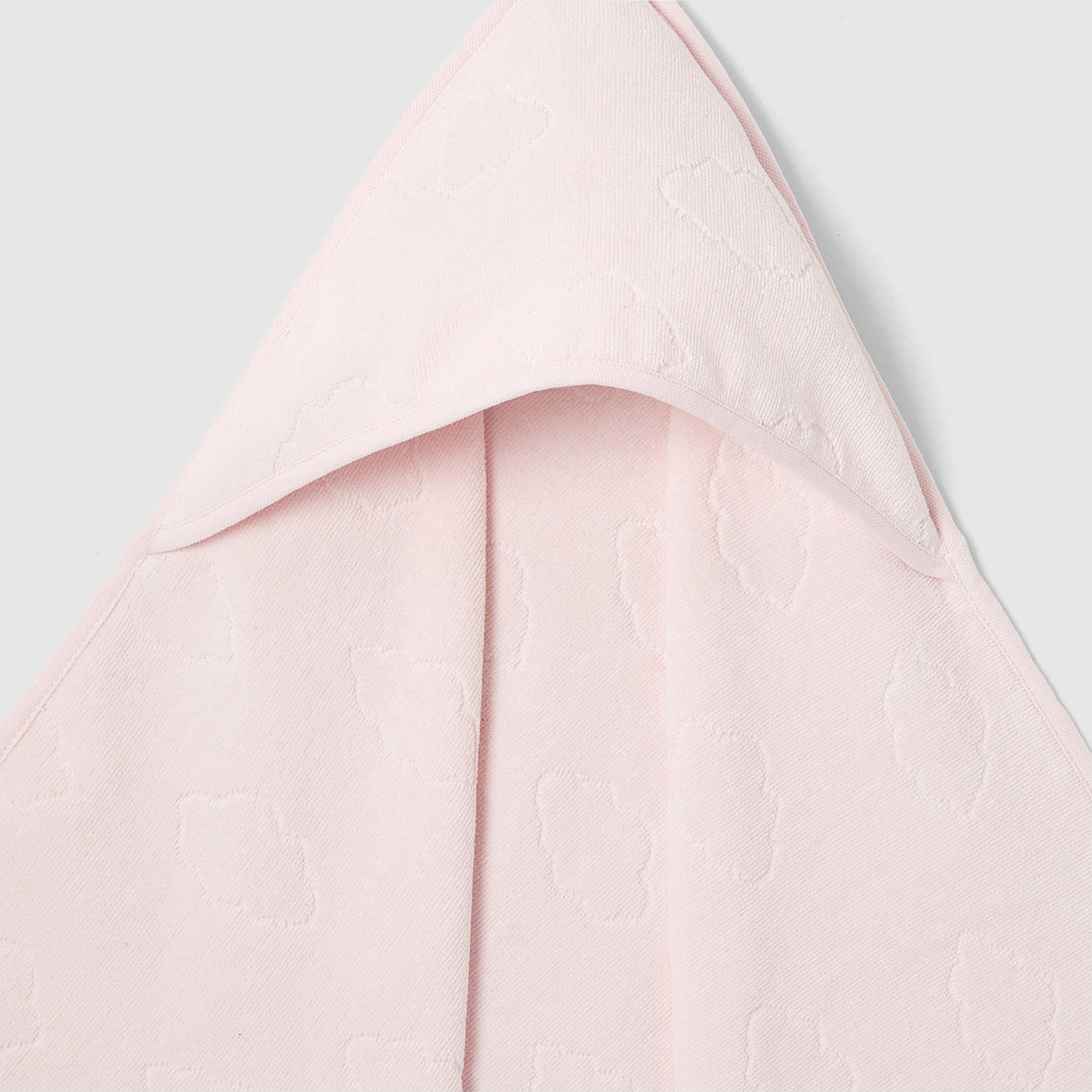 Baby bath towel - pale pink jacadi