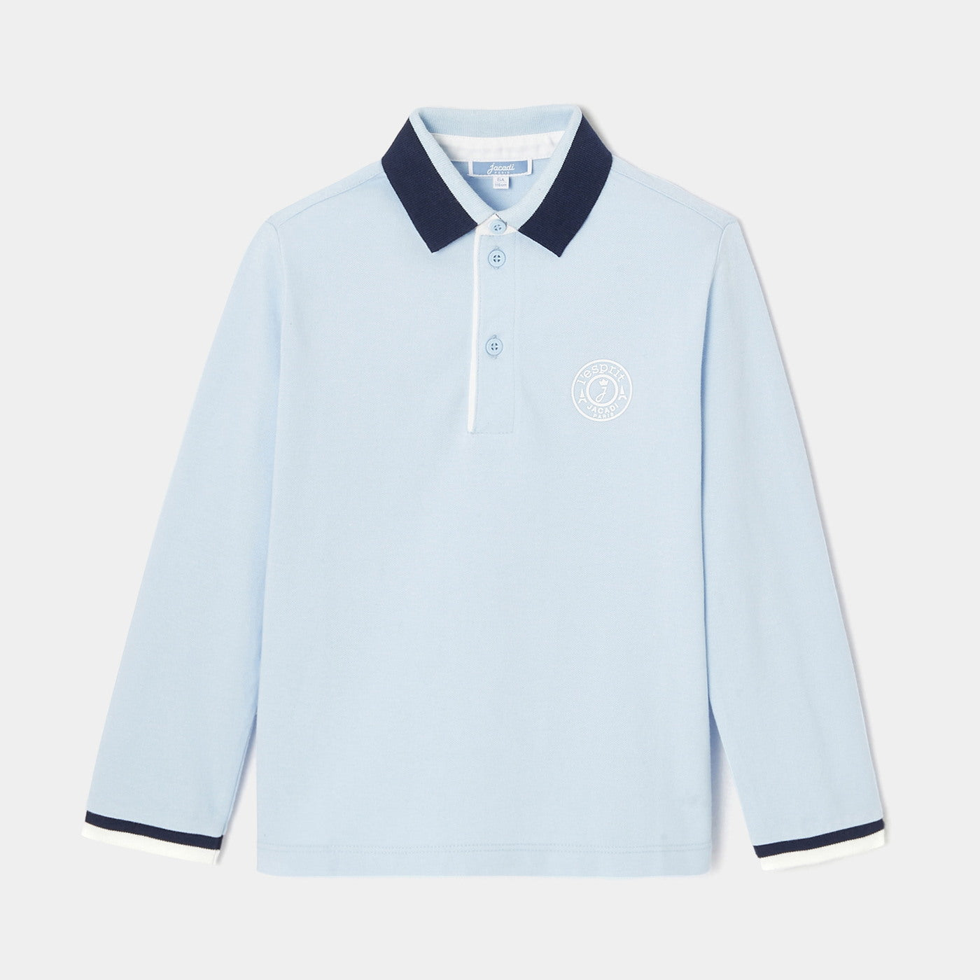 Boy Rugby spririt polo shirt - bleu clair jacadi