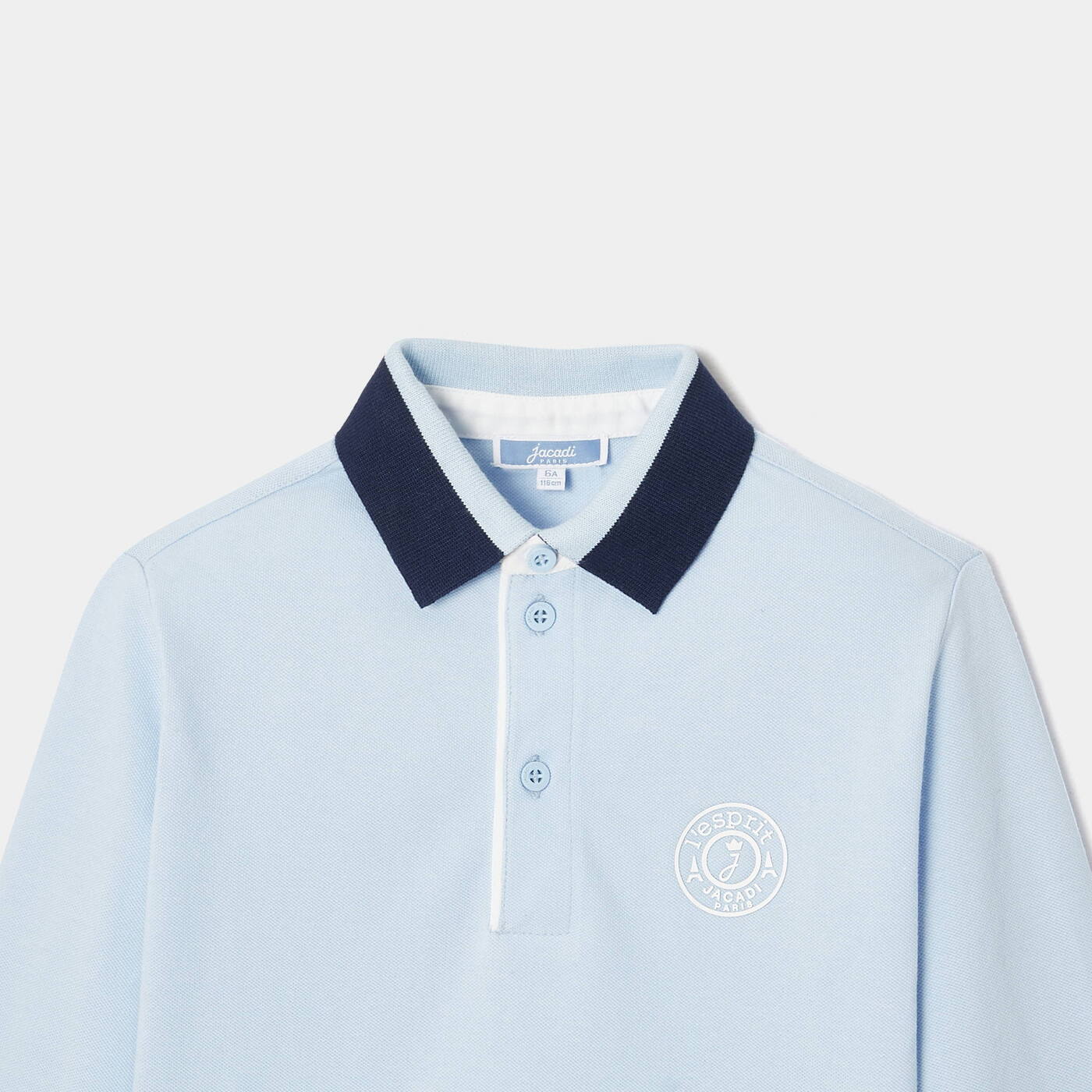 Boy Rugby spririt polo shirt - bleu clair jacadi