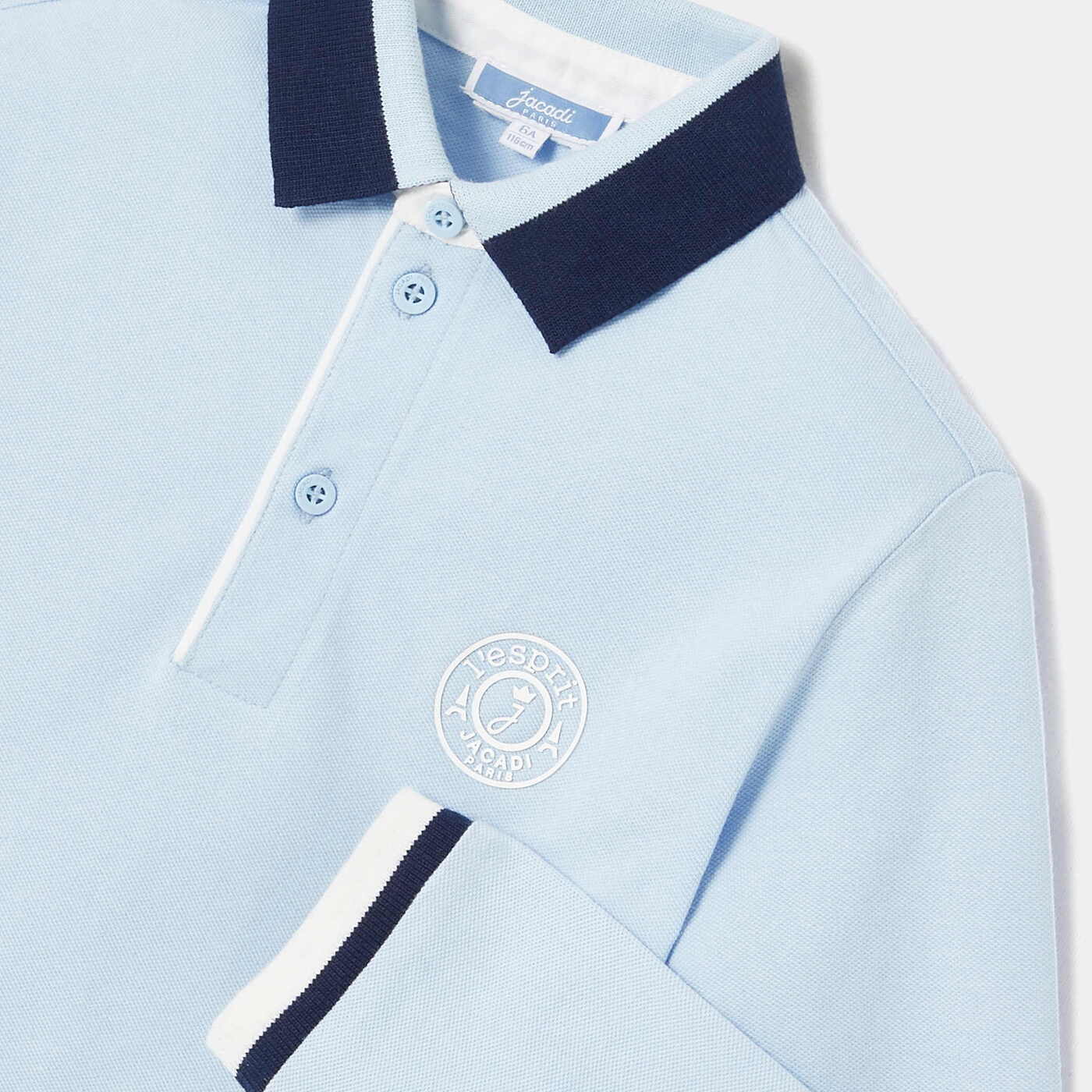 Boy Rugby spririt polo shirt - bleu clair jacadi