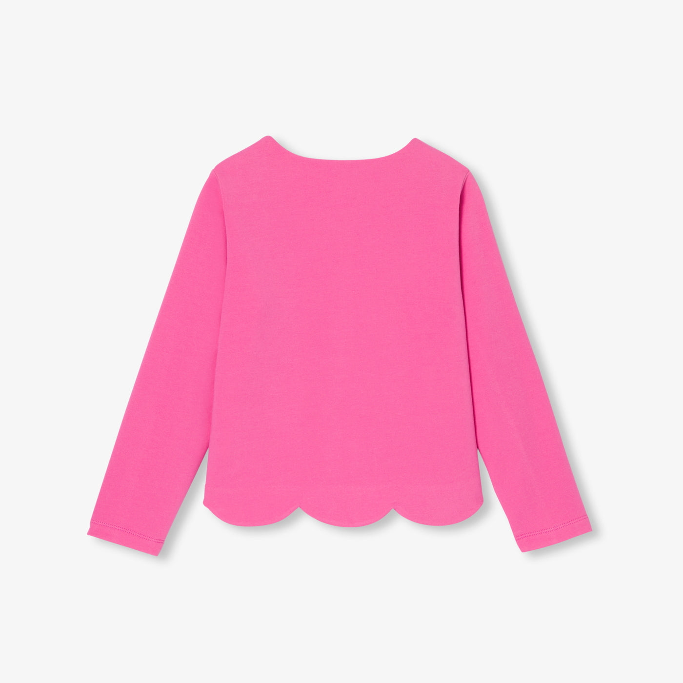 Girl fleece cardigan - fuschia clair