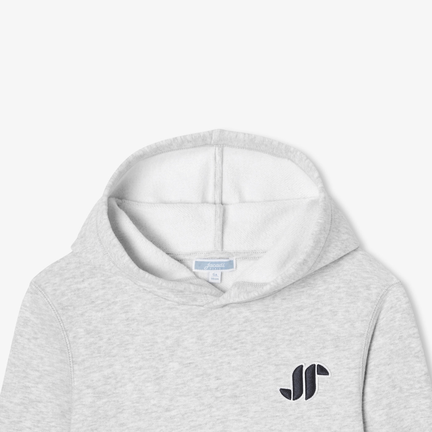 Child unisex hoodie - gris chine clair jacadi