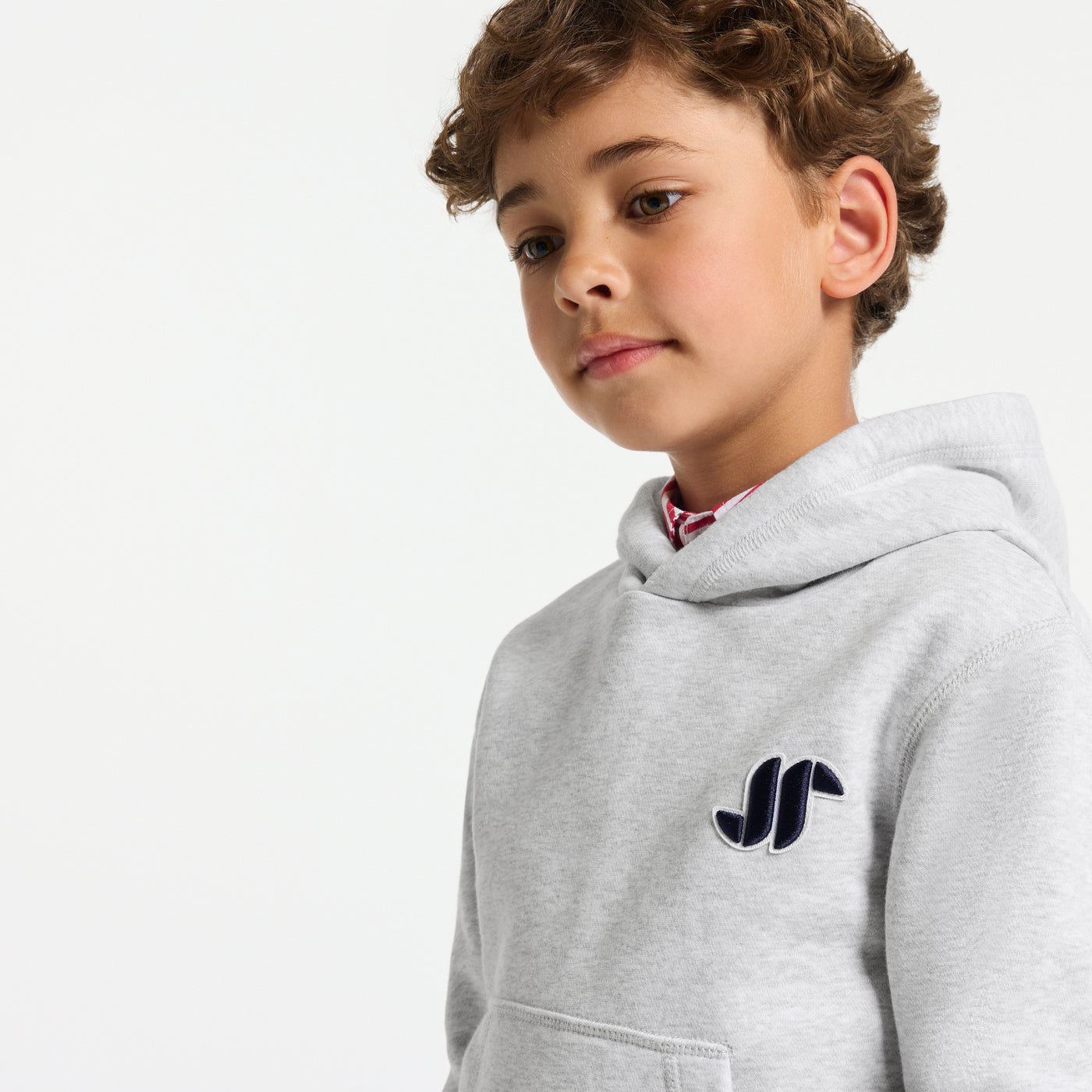Child unisex hoodie - gris chine clair jacadi
