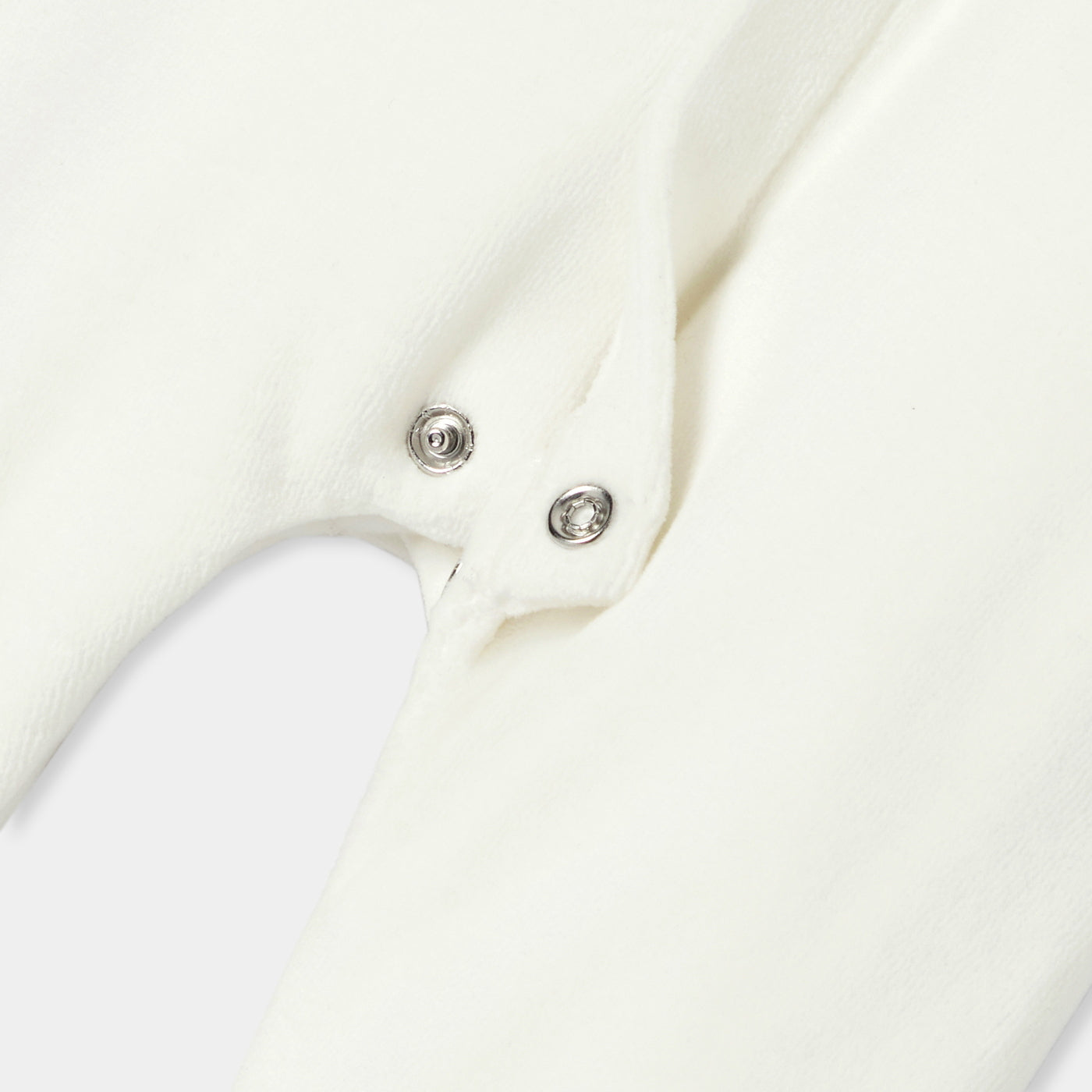 Baby velvet pyjamas - blanc doux jacadi