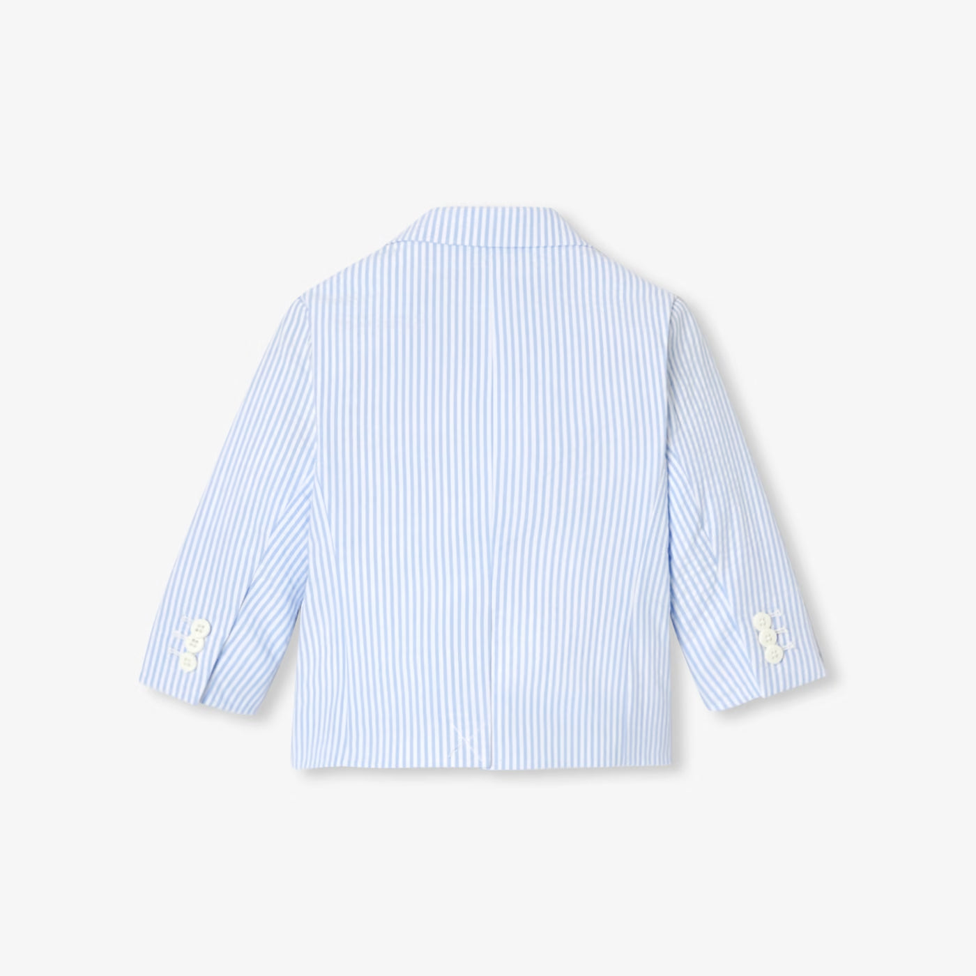Baby boy seersucker jacket - blanc/ciel