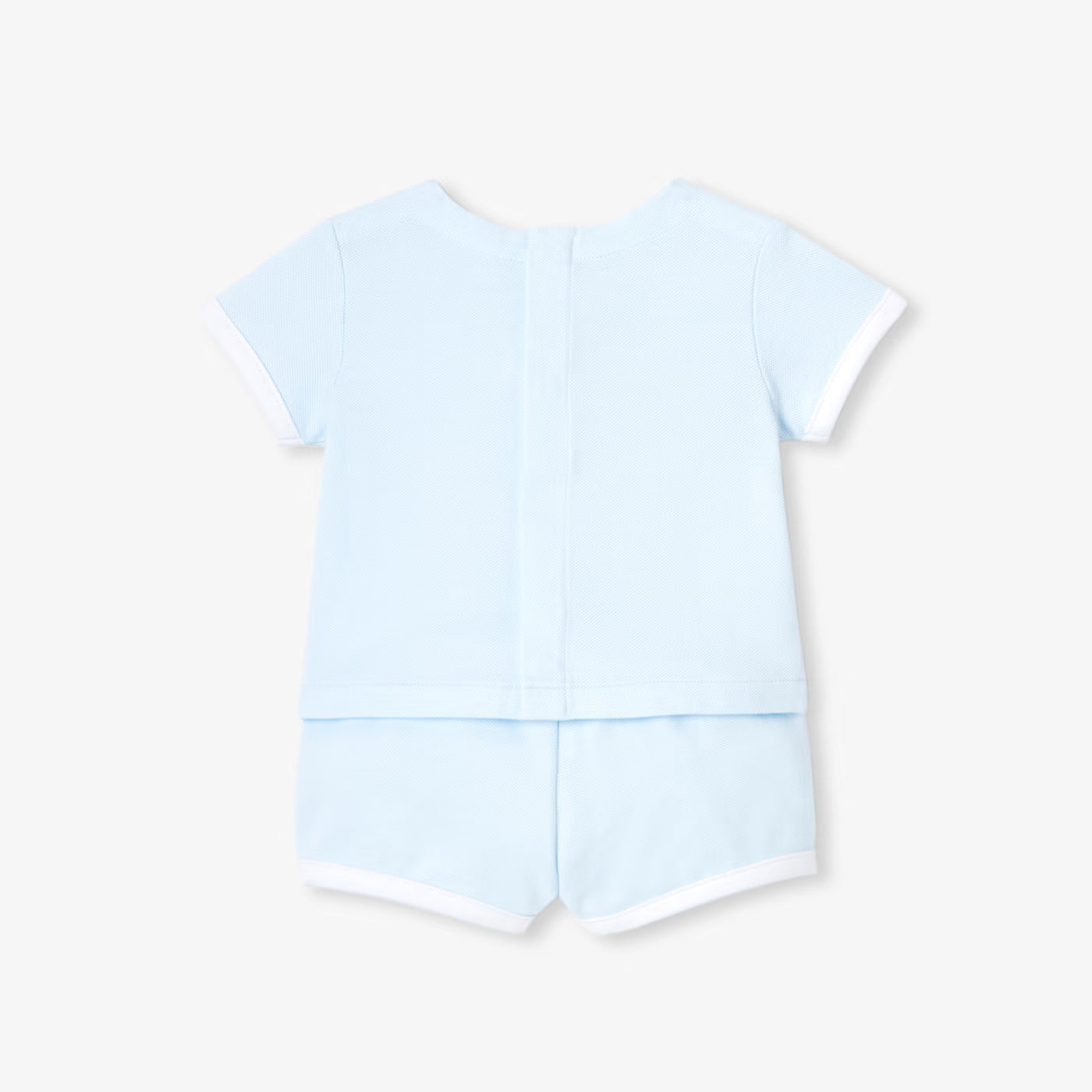 Baby boy shorts set - pale blue