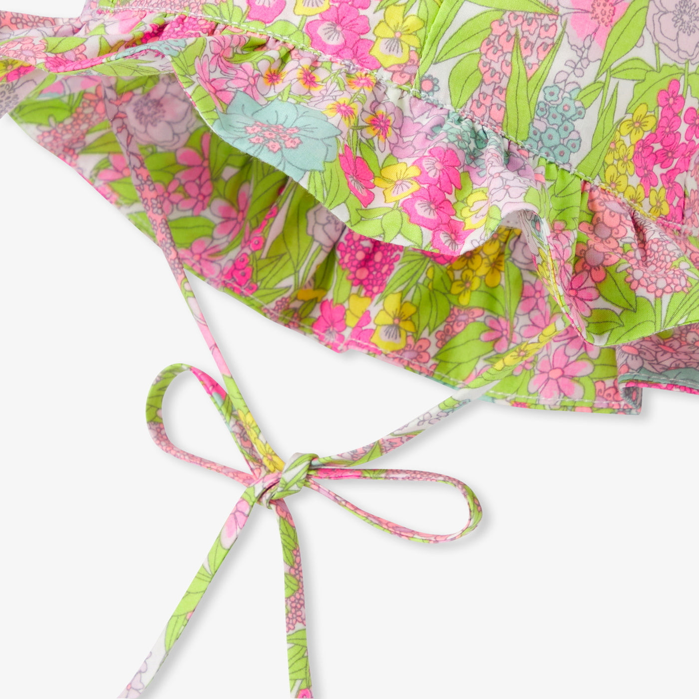 Baby girl hat in Liberty fabric