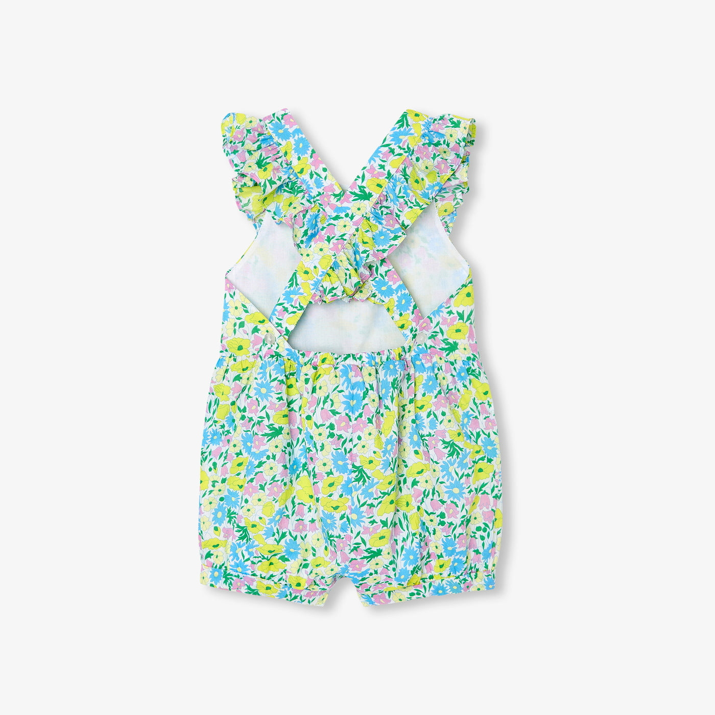 Baby girl jumpsuit in Liberty fabric