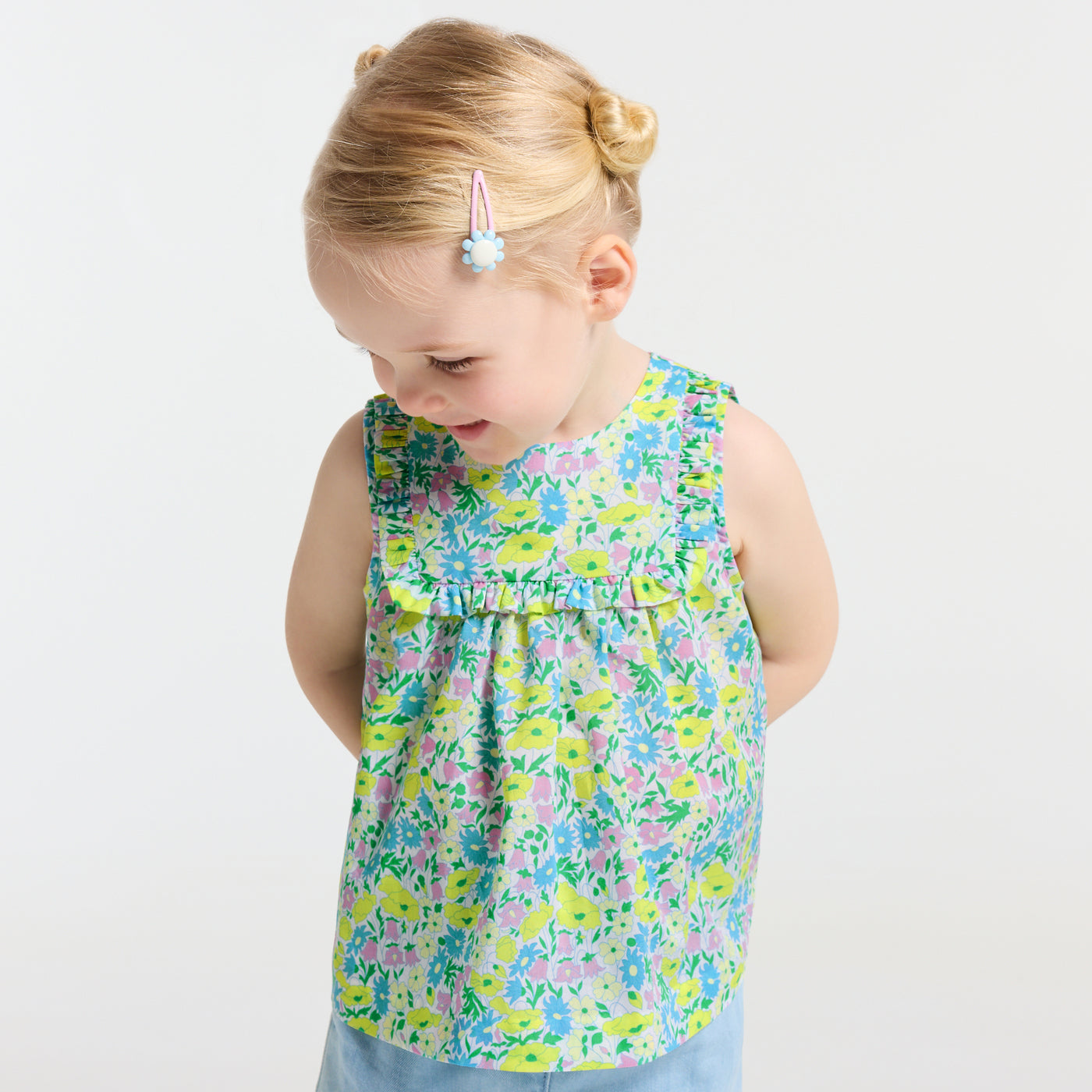 Baby girl blouse in Liberty fabric