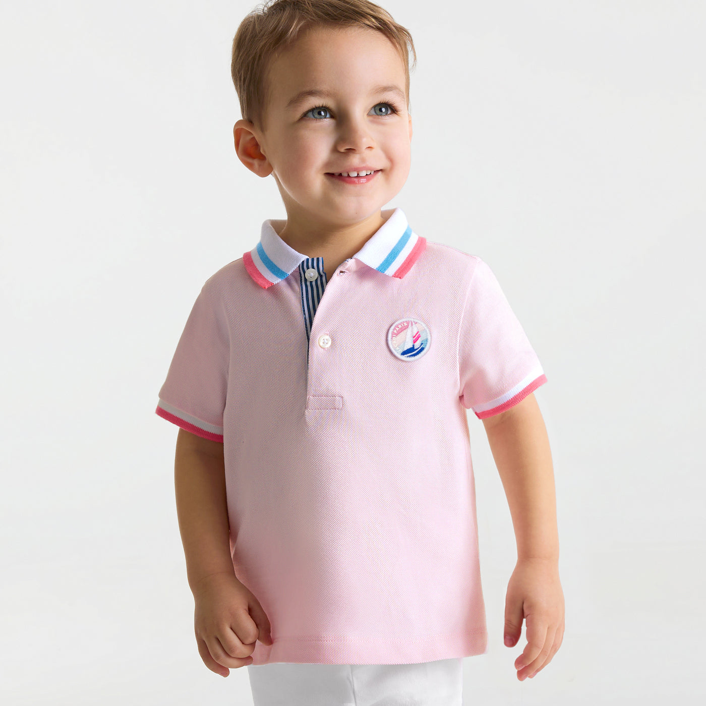 Baby boy short-sleeved polo shirt